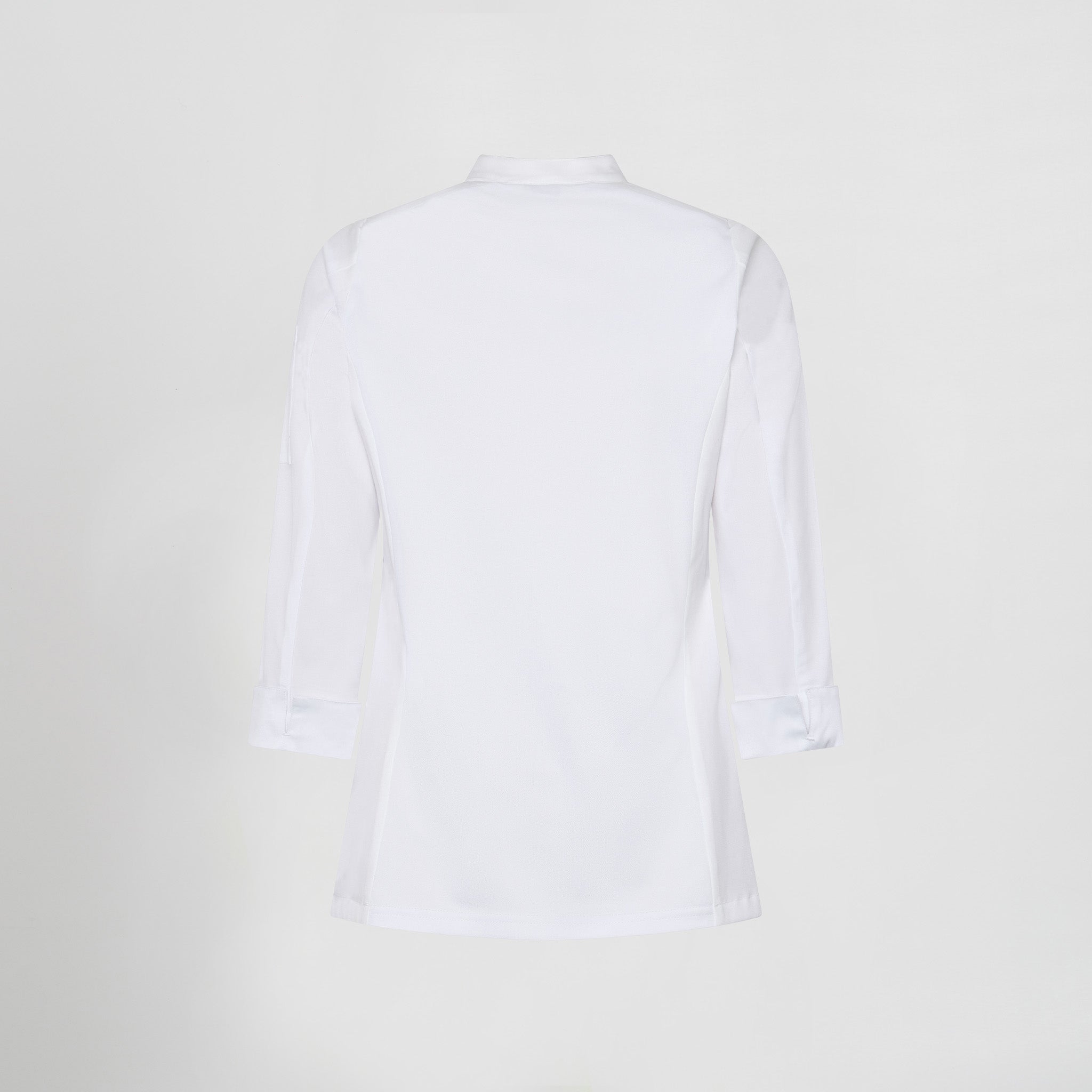 GARY'S Estrada Veste Cuisine Femme Noire - Stretch Col Mao