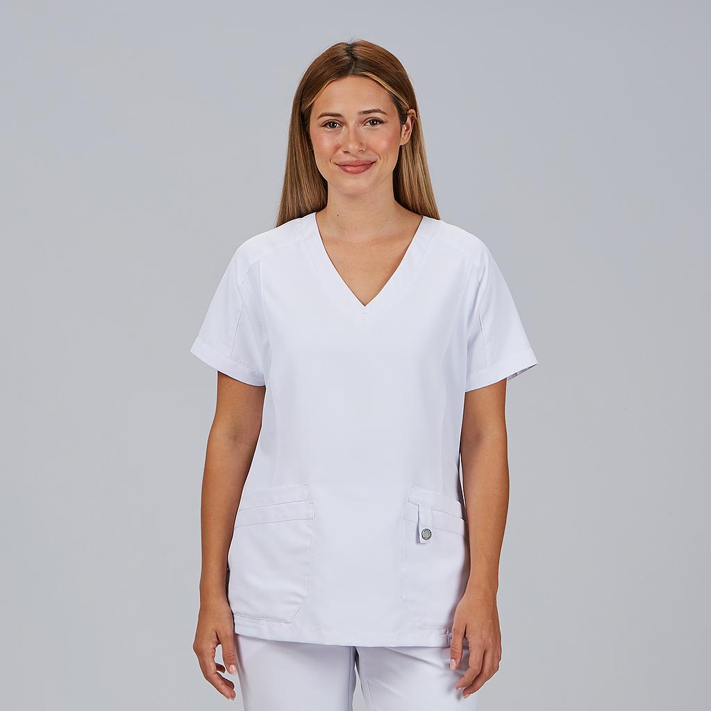 GARY'S Raquel blouse femme noire col V 4 poches