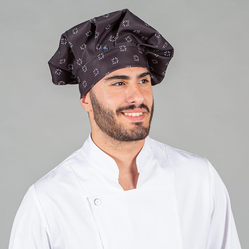 Gary's Classic Chef toque velcro imprimé araignée gris