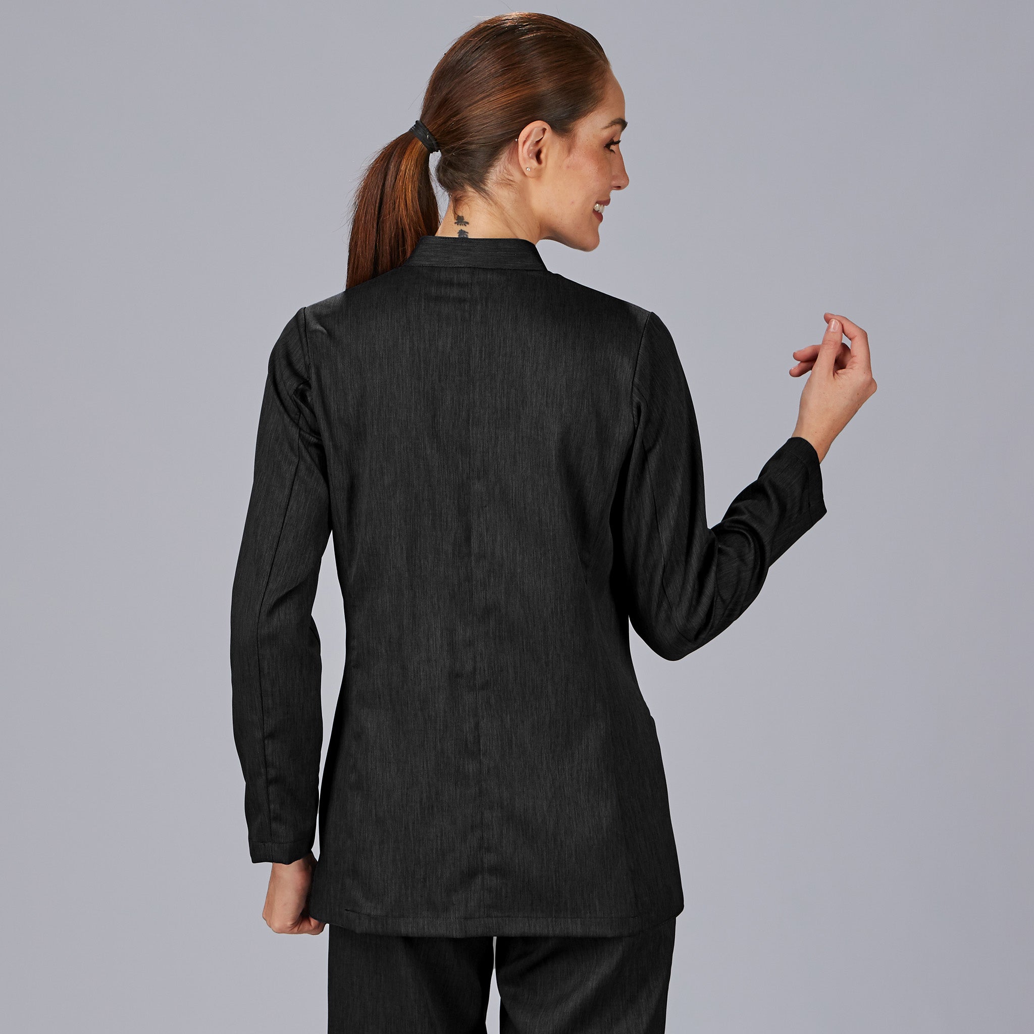 GARY'S Balseiro veste femme noire col mao