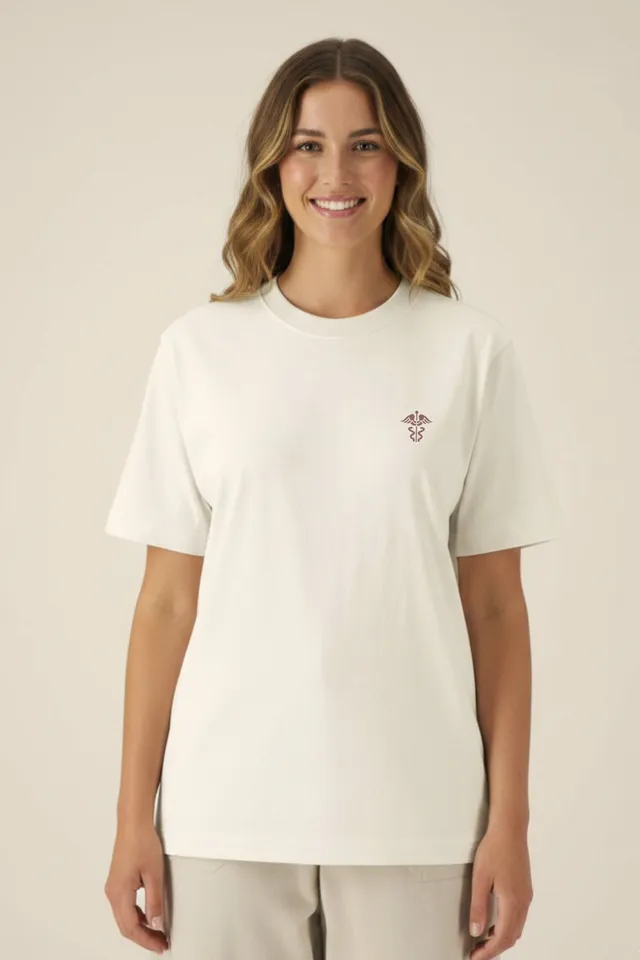 Aelin Slimfit NEW t-shirt médical unisexe noir coton bio
