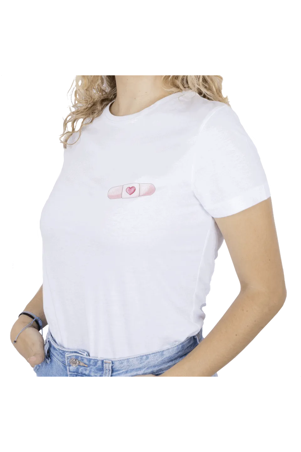 Enfermania Ropa Tirita t-shirt femme blanc 100% coton
