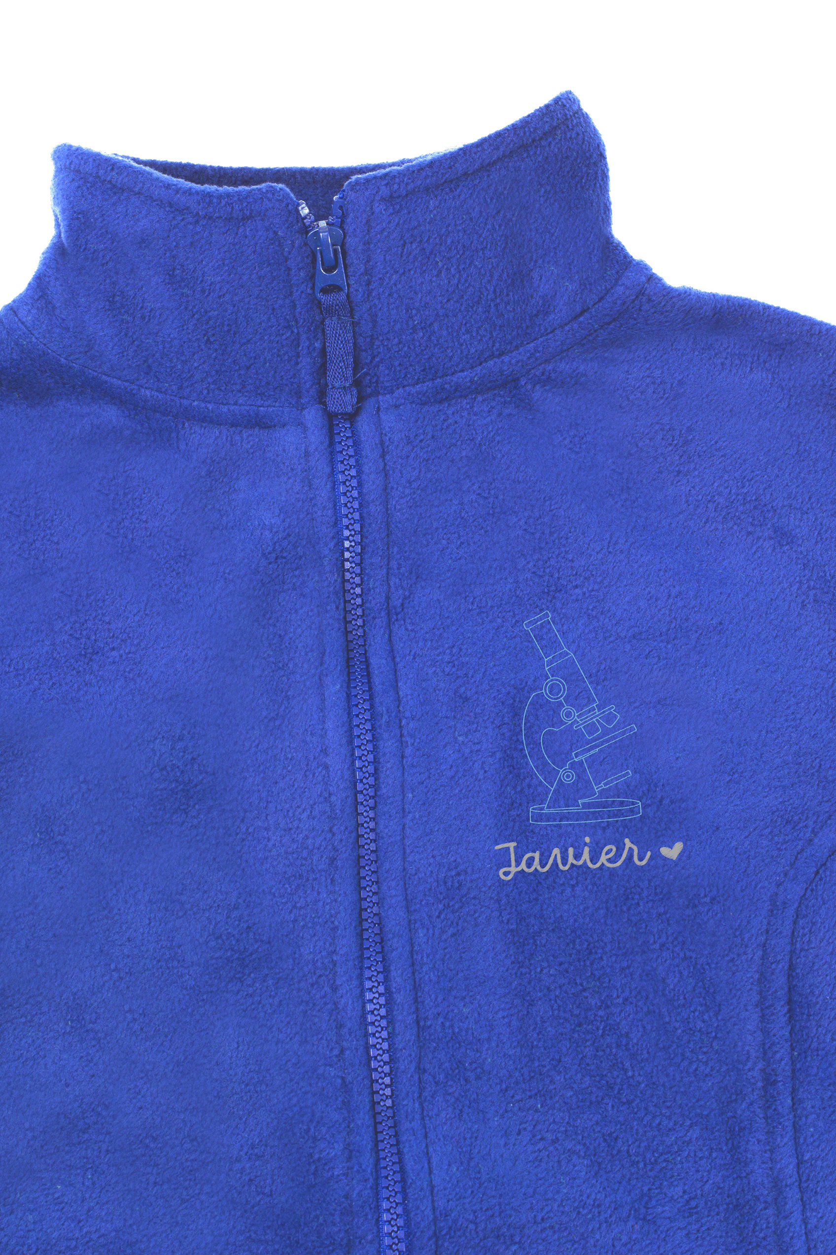Enfermania Ropa veste polaire homme bleu royal personnalisée taille L