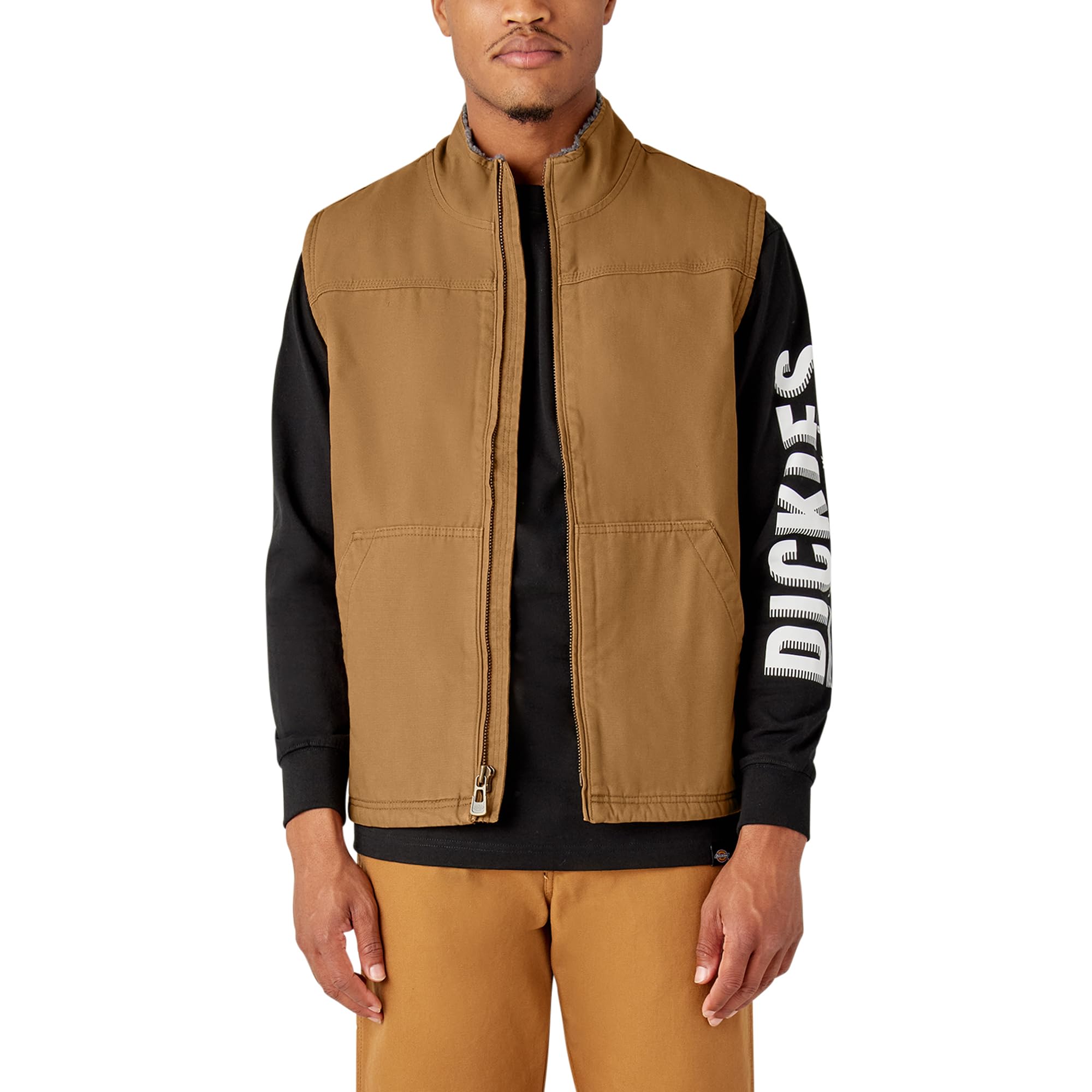 Dickies Duck gilet travail doublé sherpa brun duck XL