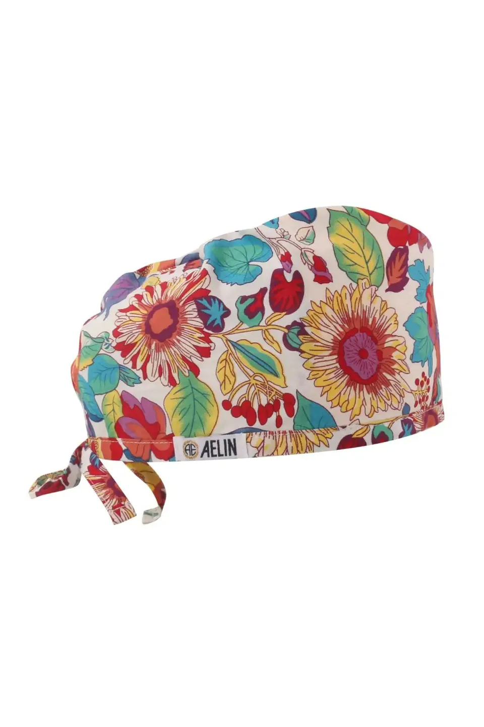 Aelin Paris Calot médical floral coton taille standard