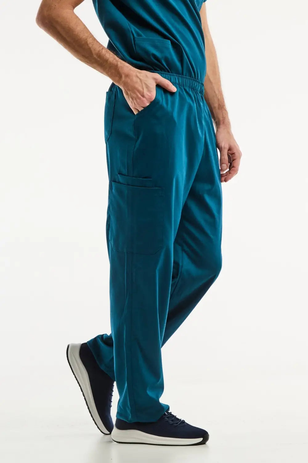 Aelin LUCA pantalon médical homme vert turquoise stretch