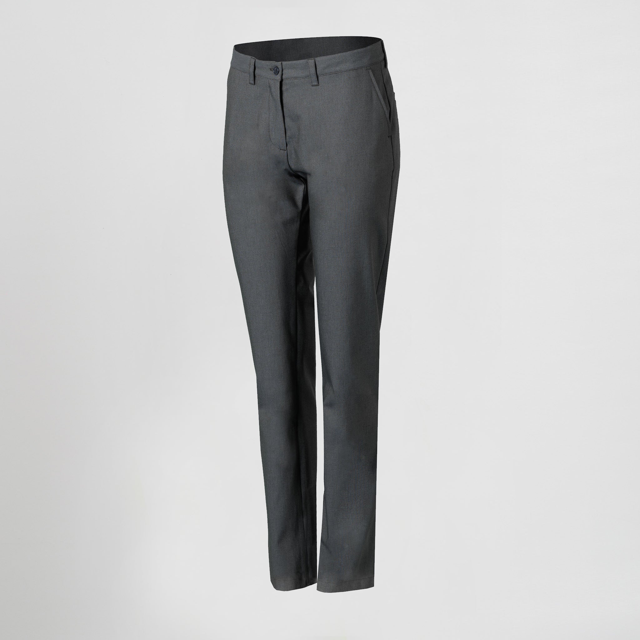 GARY'S Chino Pantalon de travail femme noir coton stretch