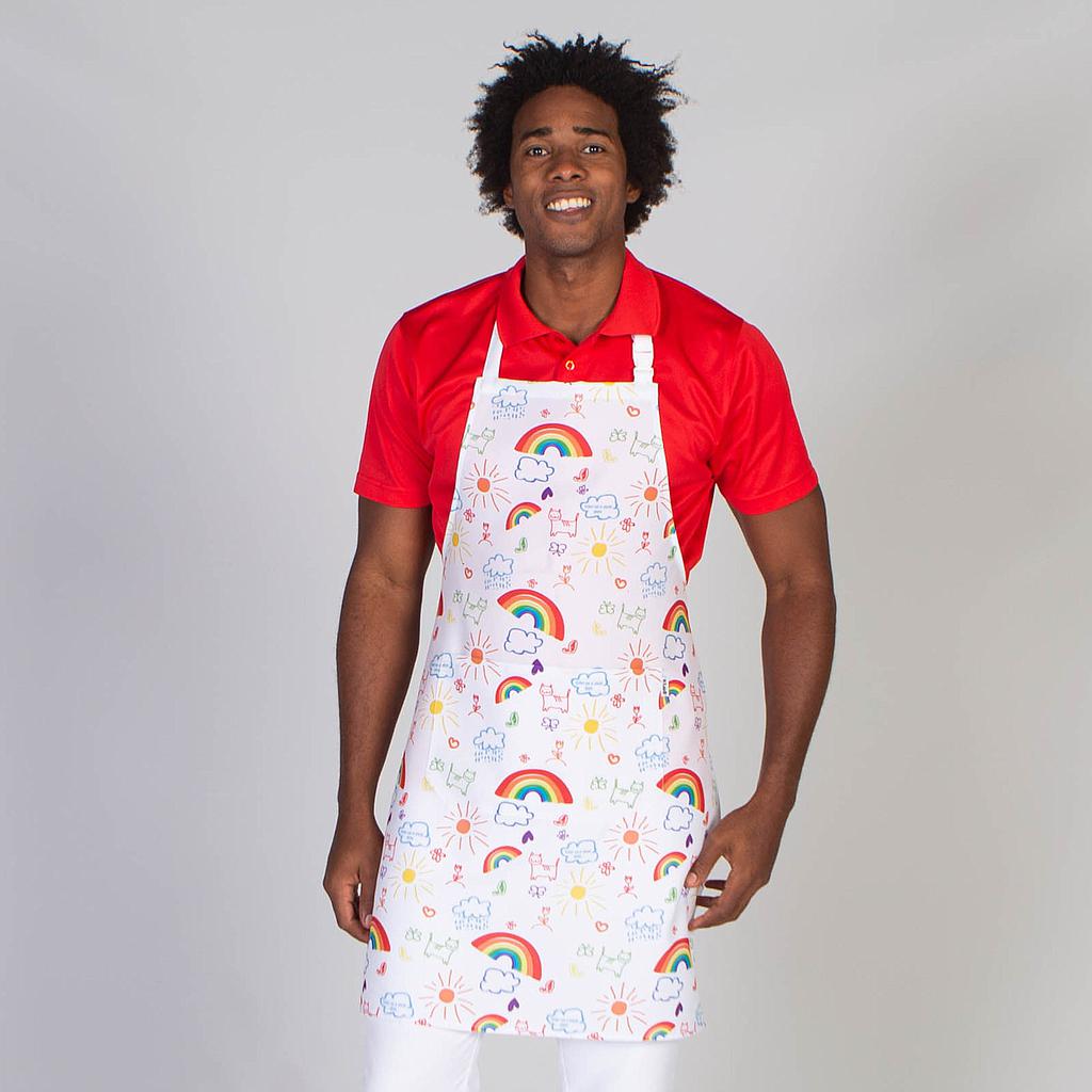 Gary's Todo Va A Salir Bien tablier cuisine Arcoiris poche