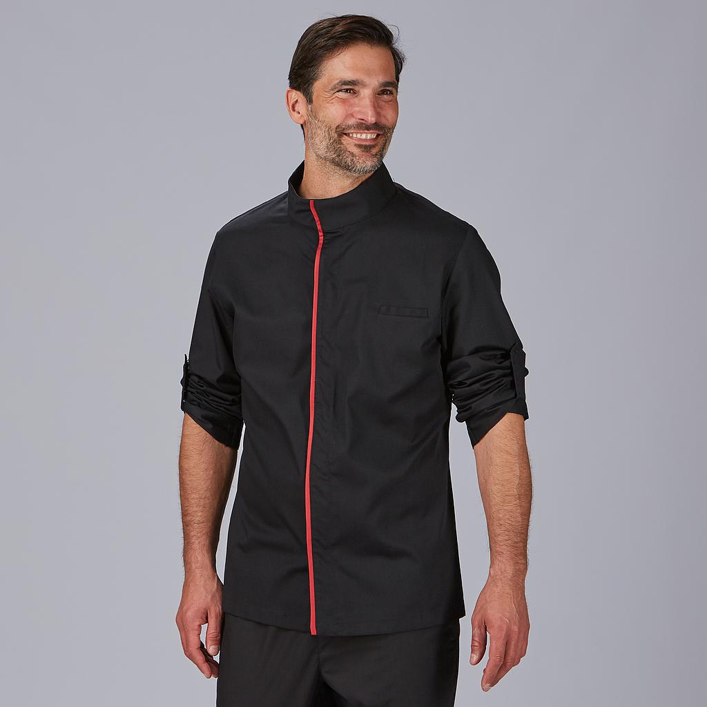 Gary's Andreu veste cuisine homme noire manches longues