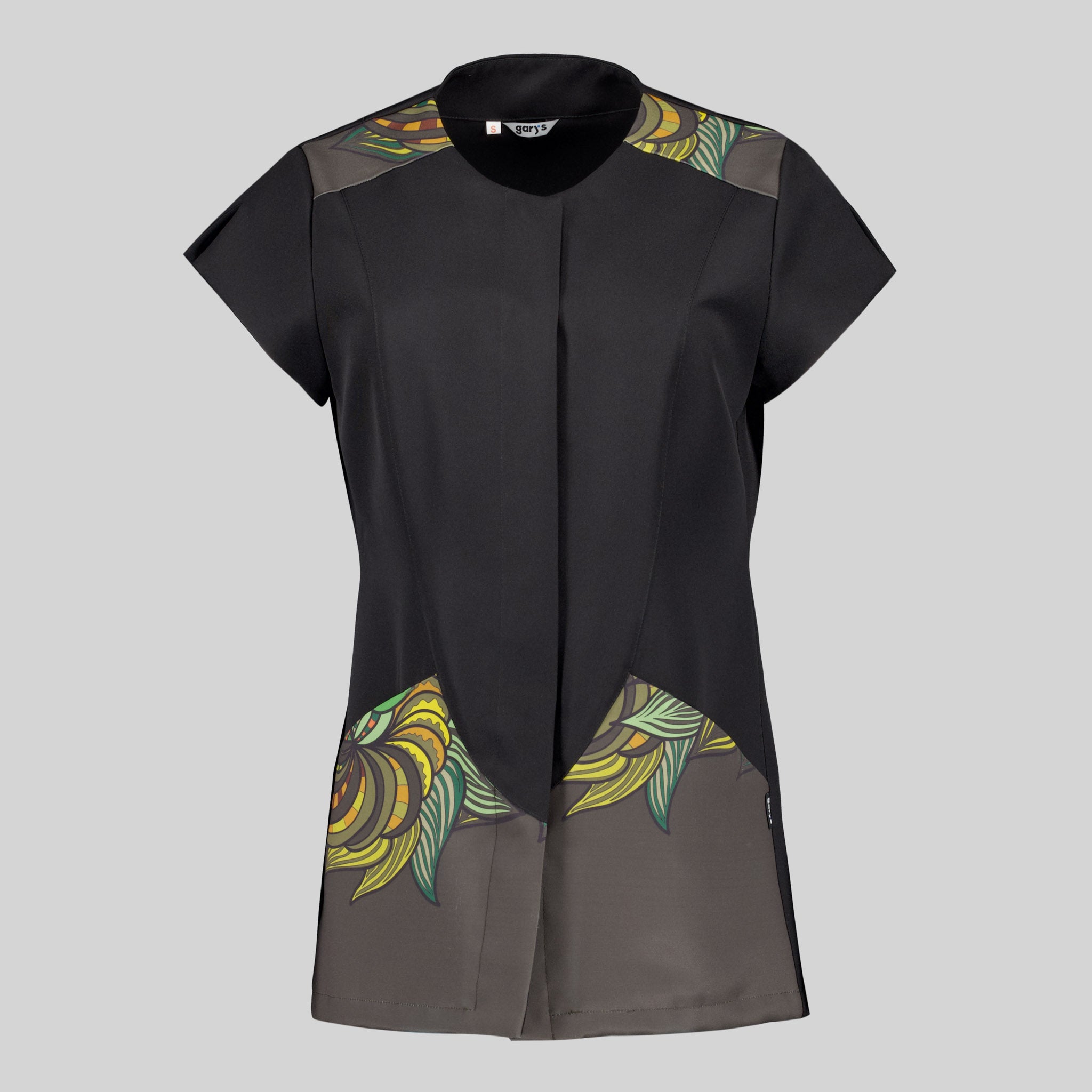 Gary's Alamo blouse esthétique noire manches courtes XS
