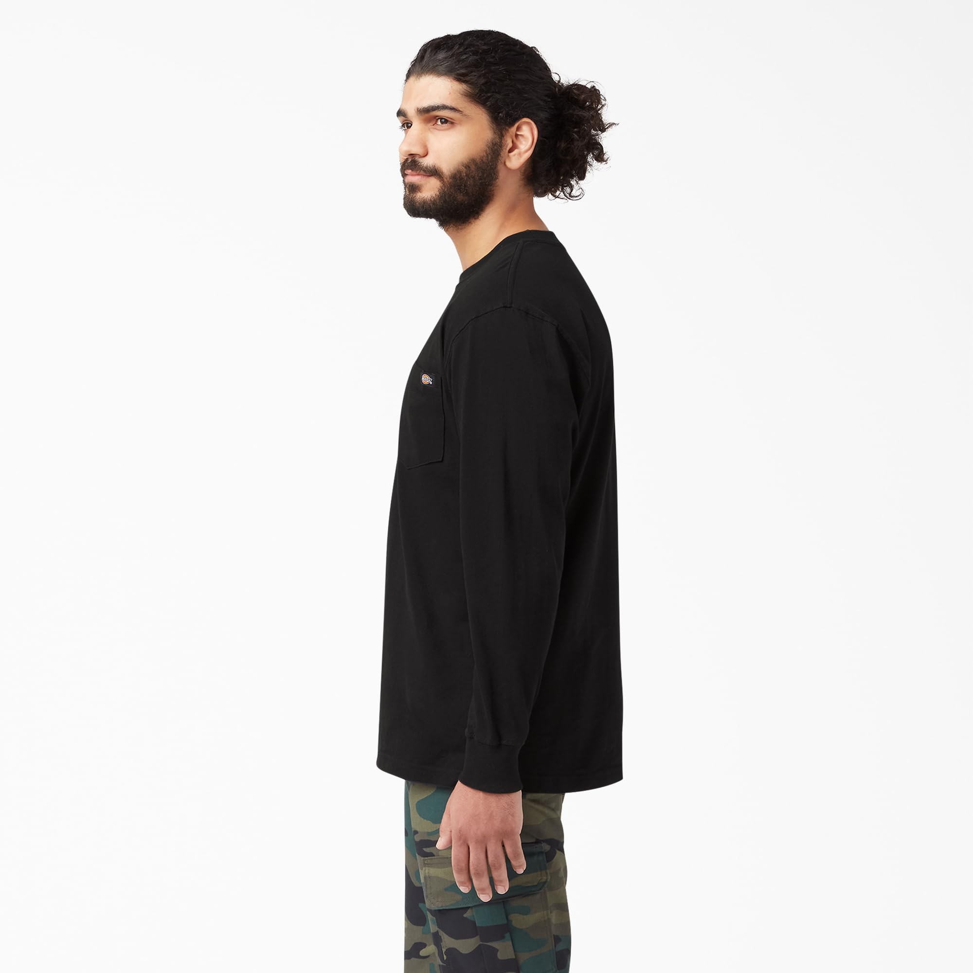 Dickies T-shirt manches longues col rond noir XXL coton
