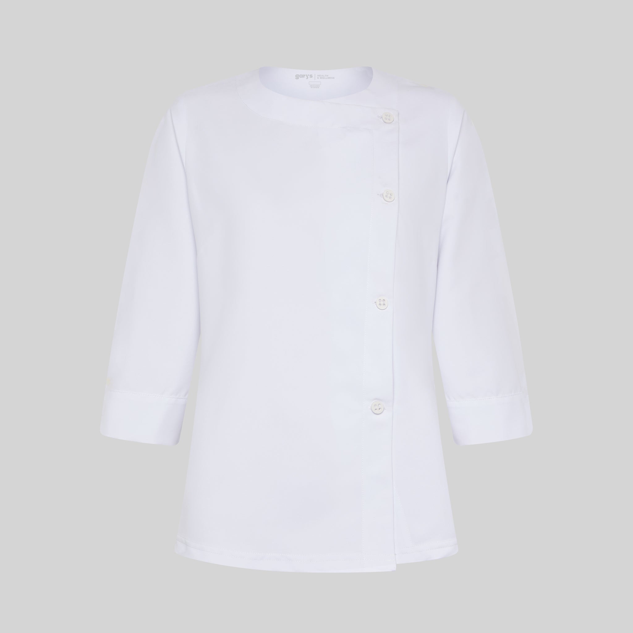 Gary's Laia blouse blanche femme manches 3/4 recyclée