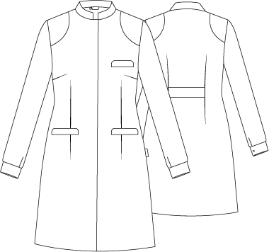 GARY'S Julia blouse médicale femme blanche coton