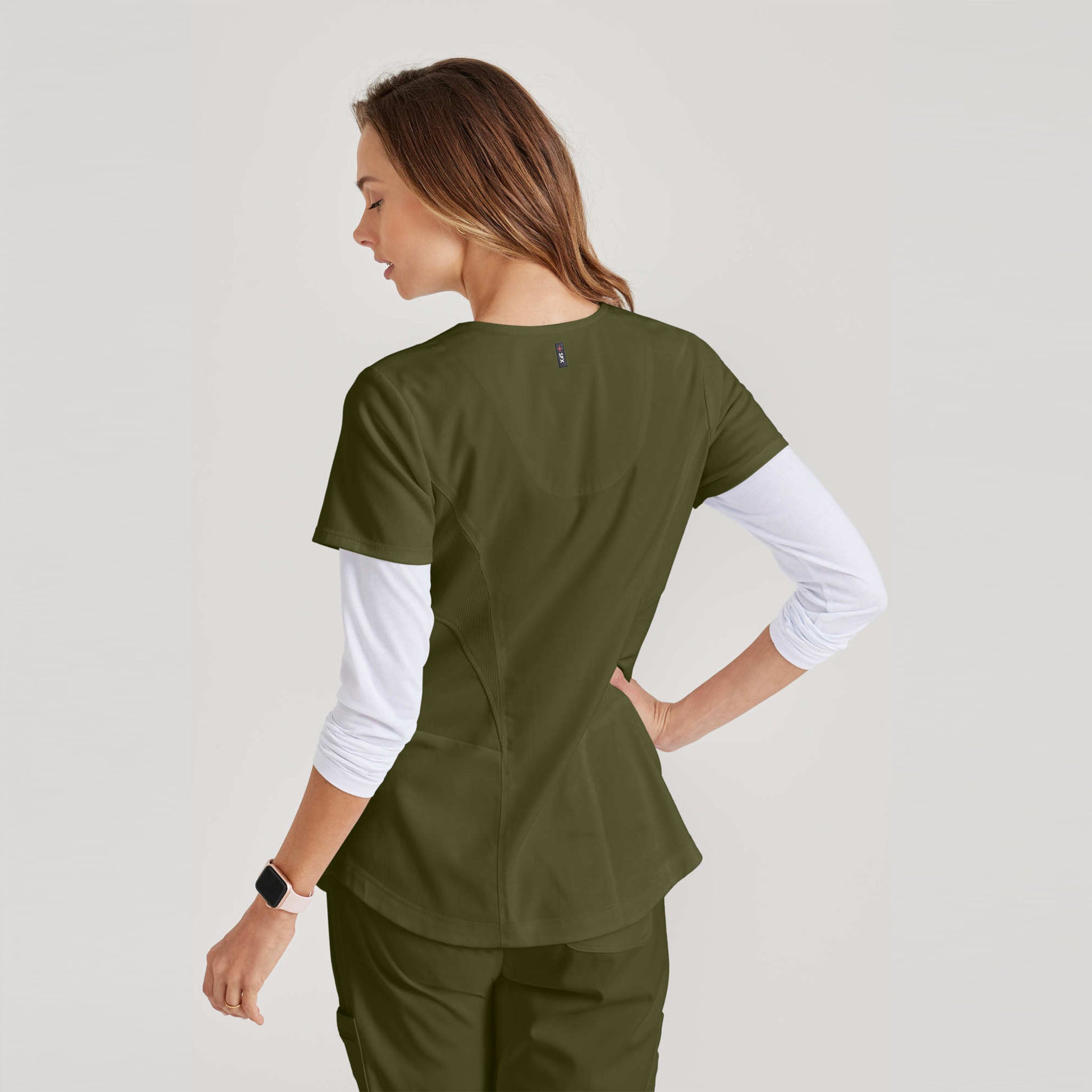 Barco Carly Top blouse médicale blanc col sport