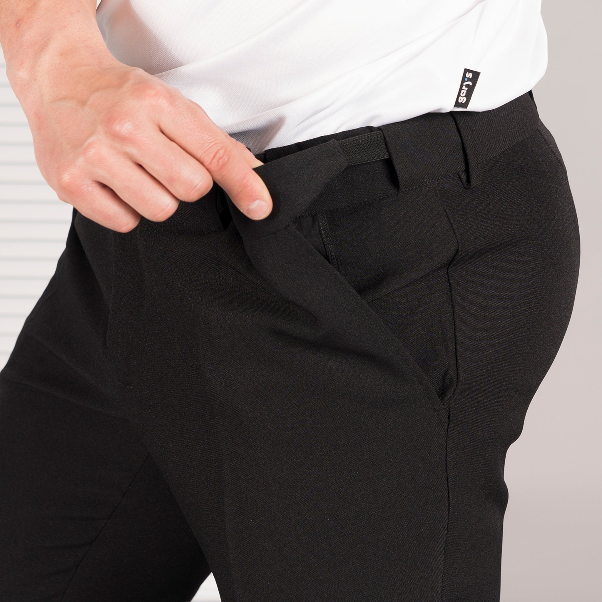 GARY'S pantalon travail noir homme taille élastique
