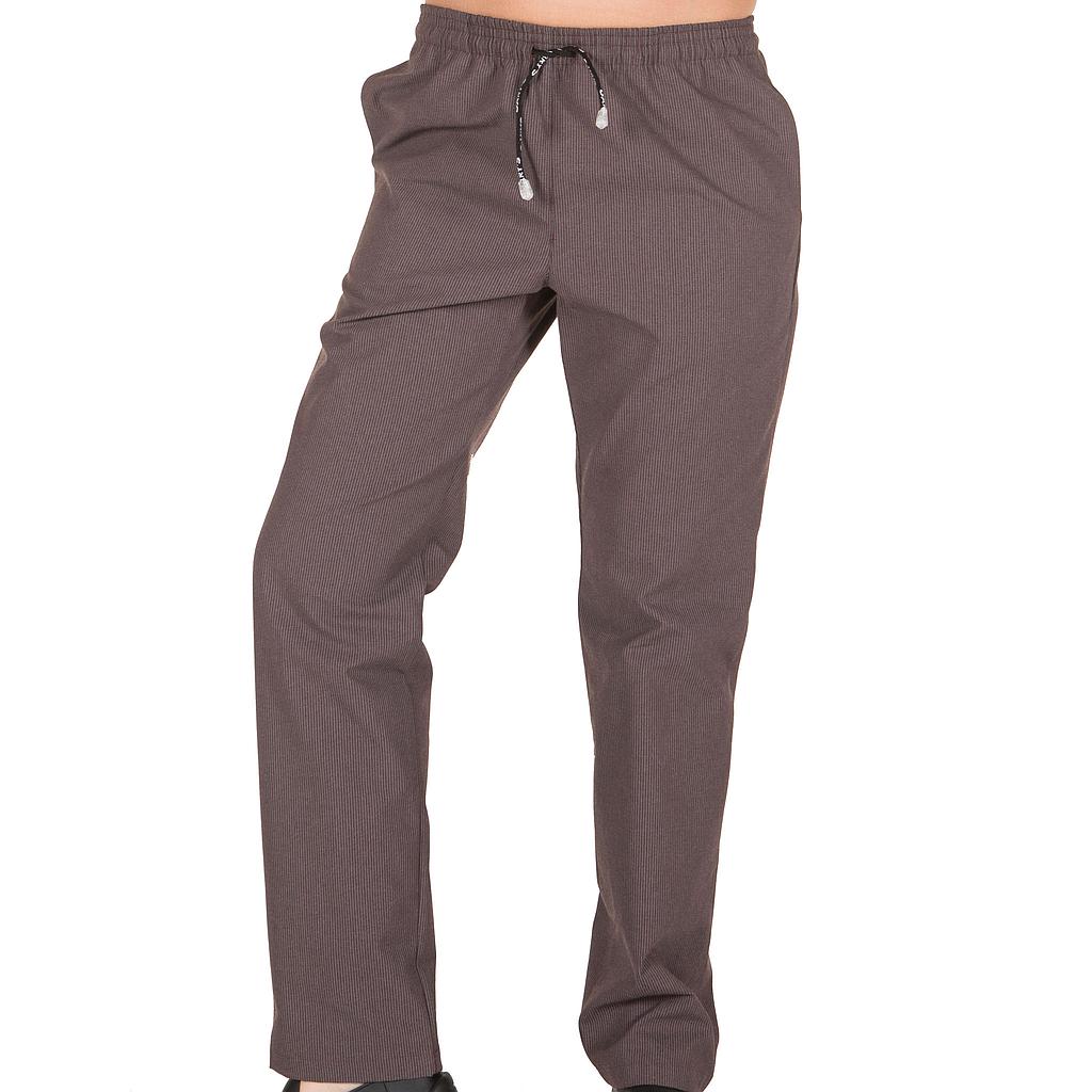 GARY'S Loneta pantalon cuisinier toile bleue taille élastiquée