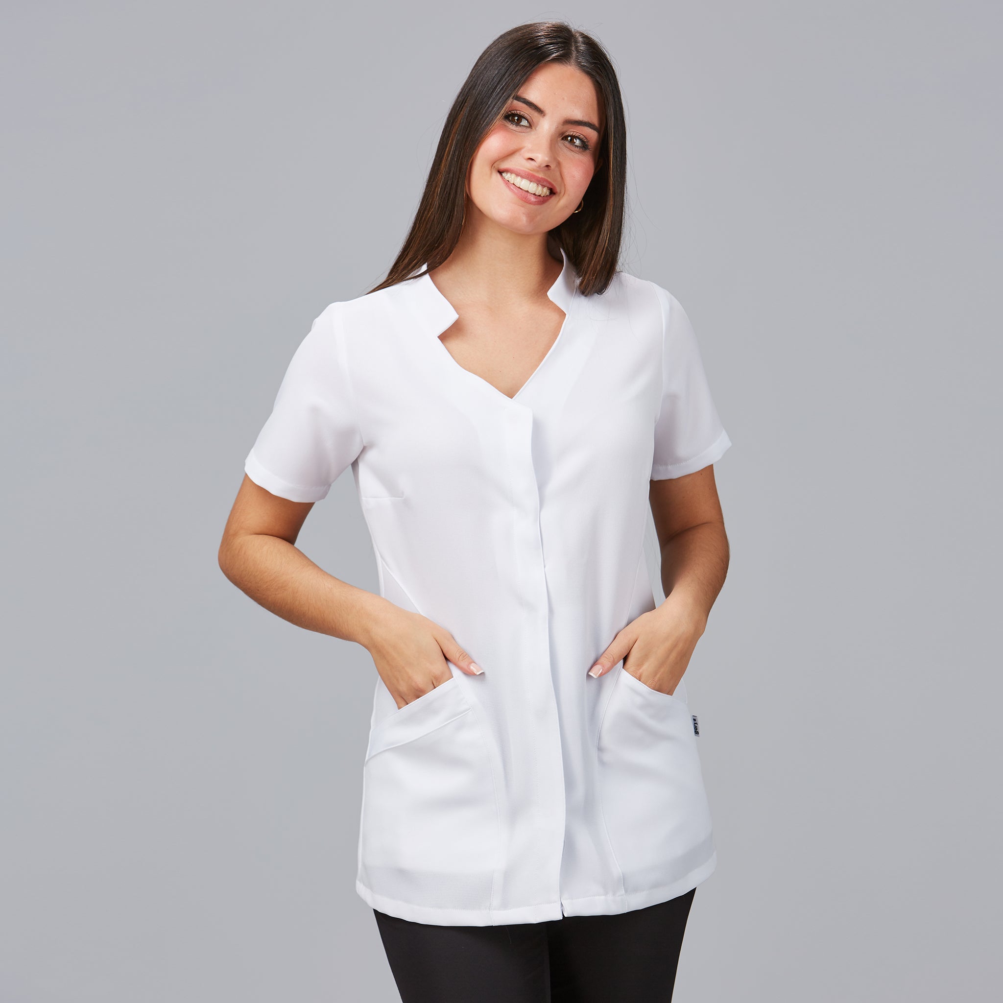 Gary's Adelfa blouse esthétique noire manches courtes