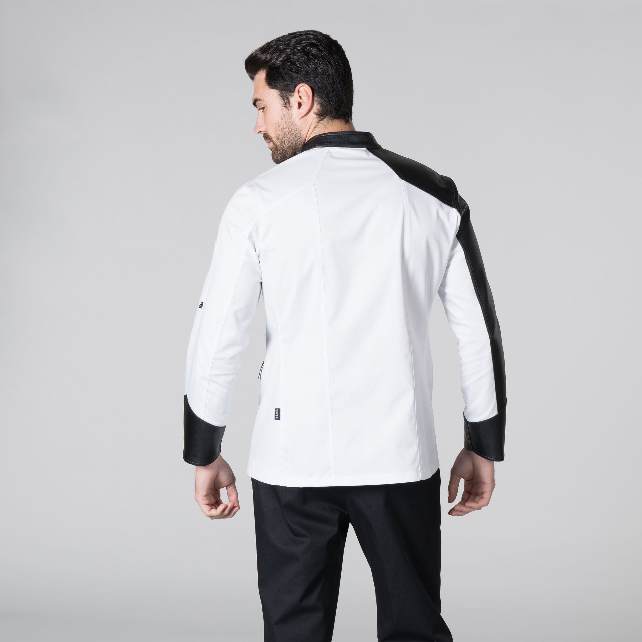 GARY'S Gil veste cuisine blanche manches longues XS