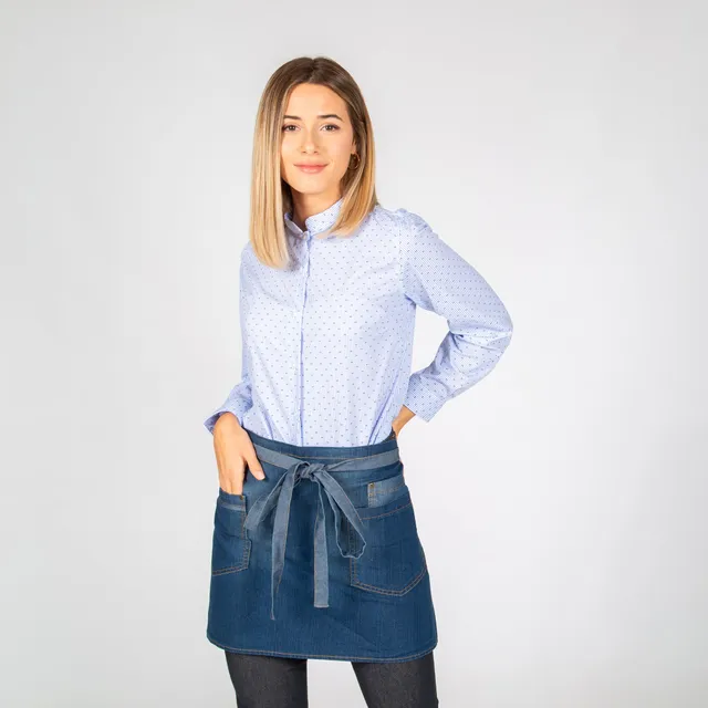 Gary's Aprons tablier court denim indigo 40x69 cm