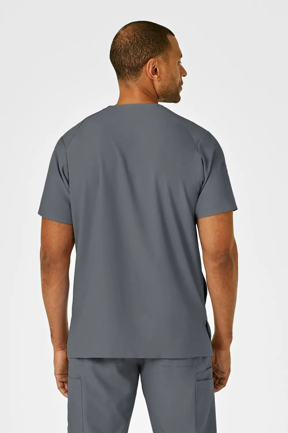 Aelin Noah W123 blouse médicale gris homme col V