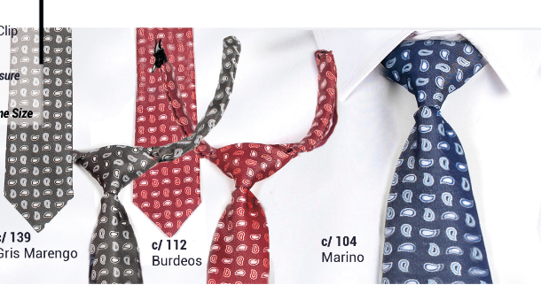 GARY'S Add-Ons Slim Jacquard cravate bleue nœud cousu