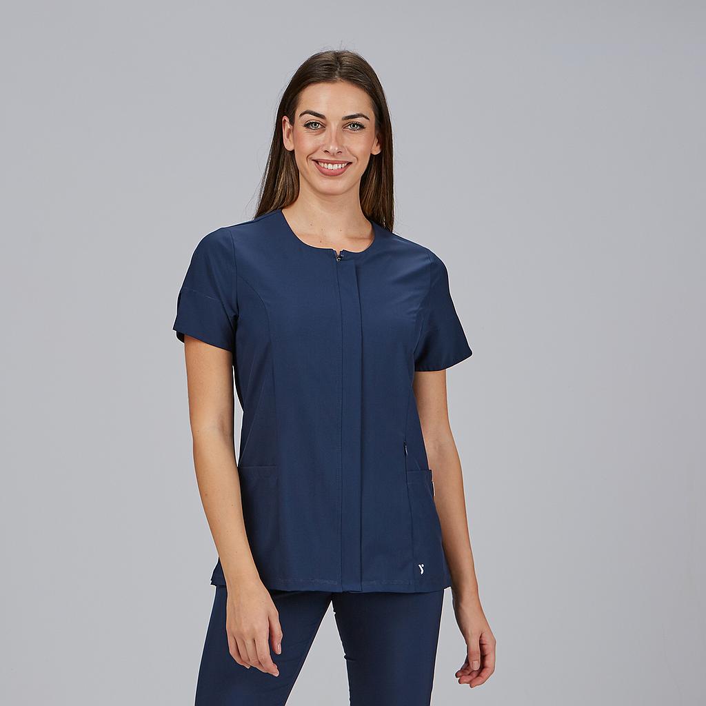 Gary's Jana Blouse Femme Col Carré Noire Stretch