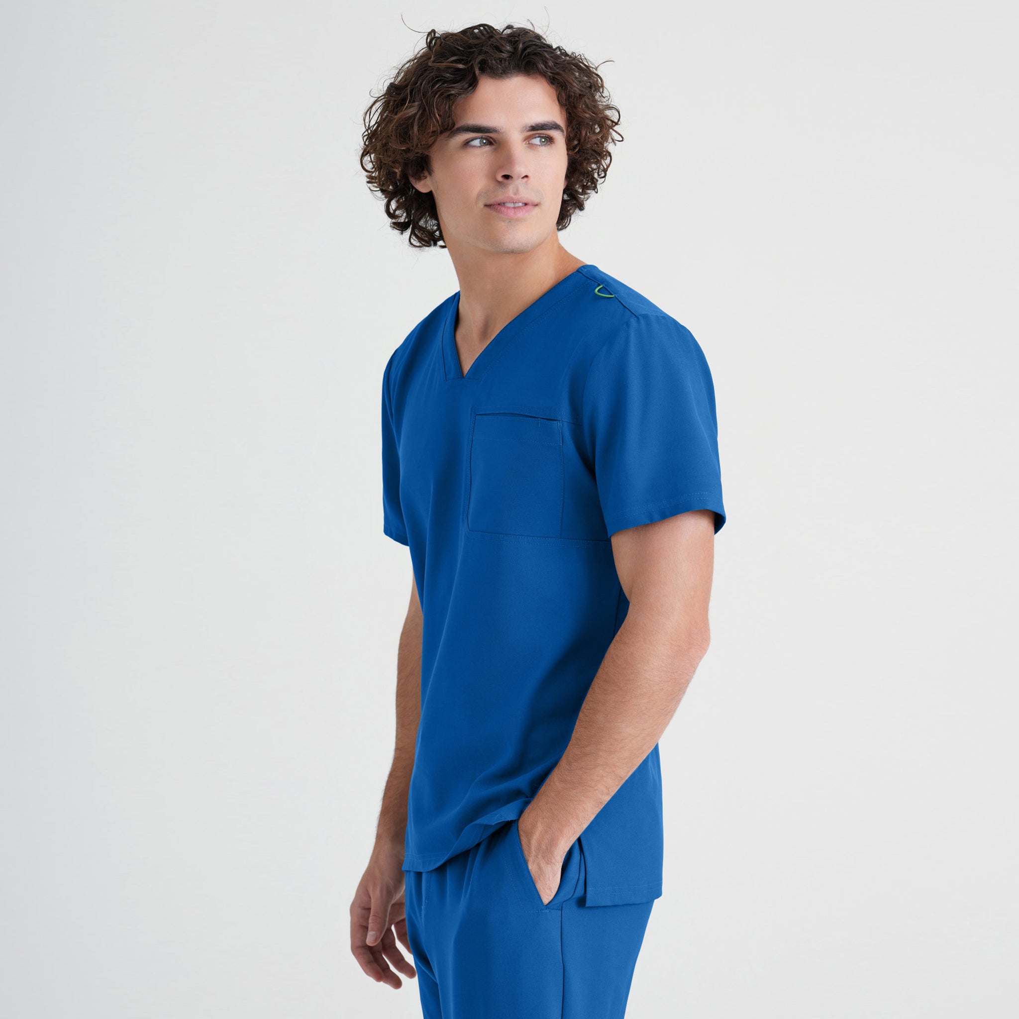 GARY'S Journey Top Barco blouse médicale noire poche poitrine