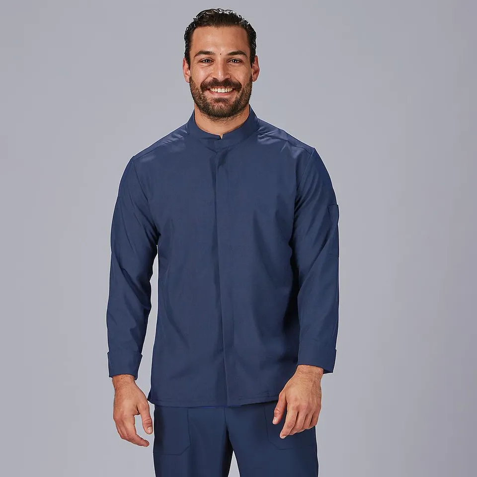 GARY'S Sol veste cuisine unisexe blanche microfibre stretch