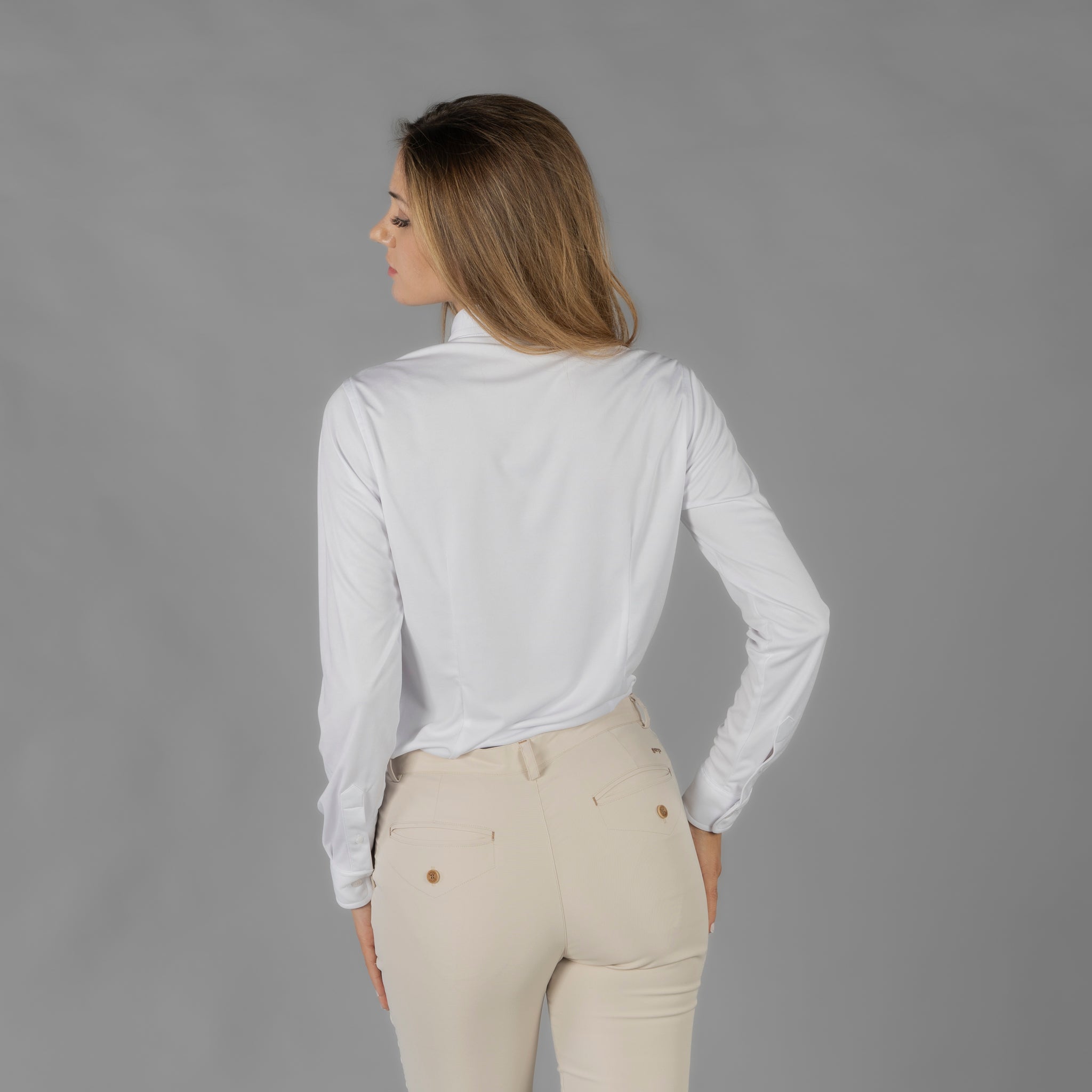 GARY'S Shirts Cerdeña chemisier femme noir interlock
