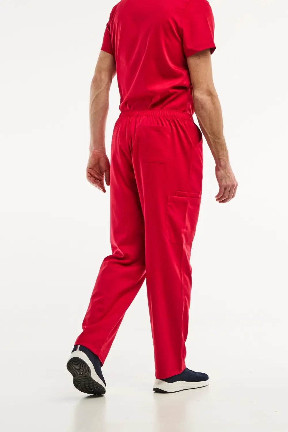 Aelin LUCA pantalon médical homme rouge stretch