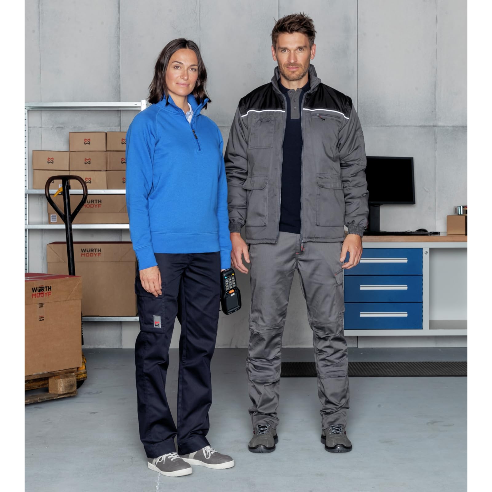 Würth MODYF Job+ Sweat zippé bleu royal chaud