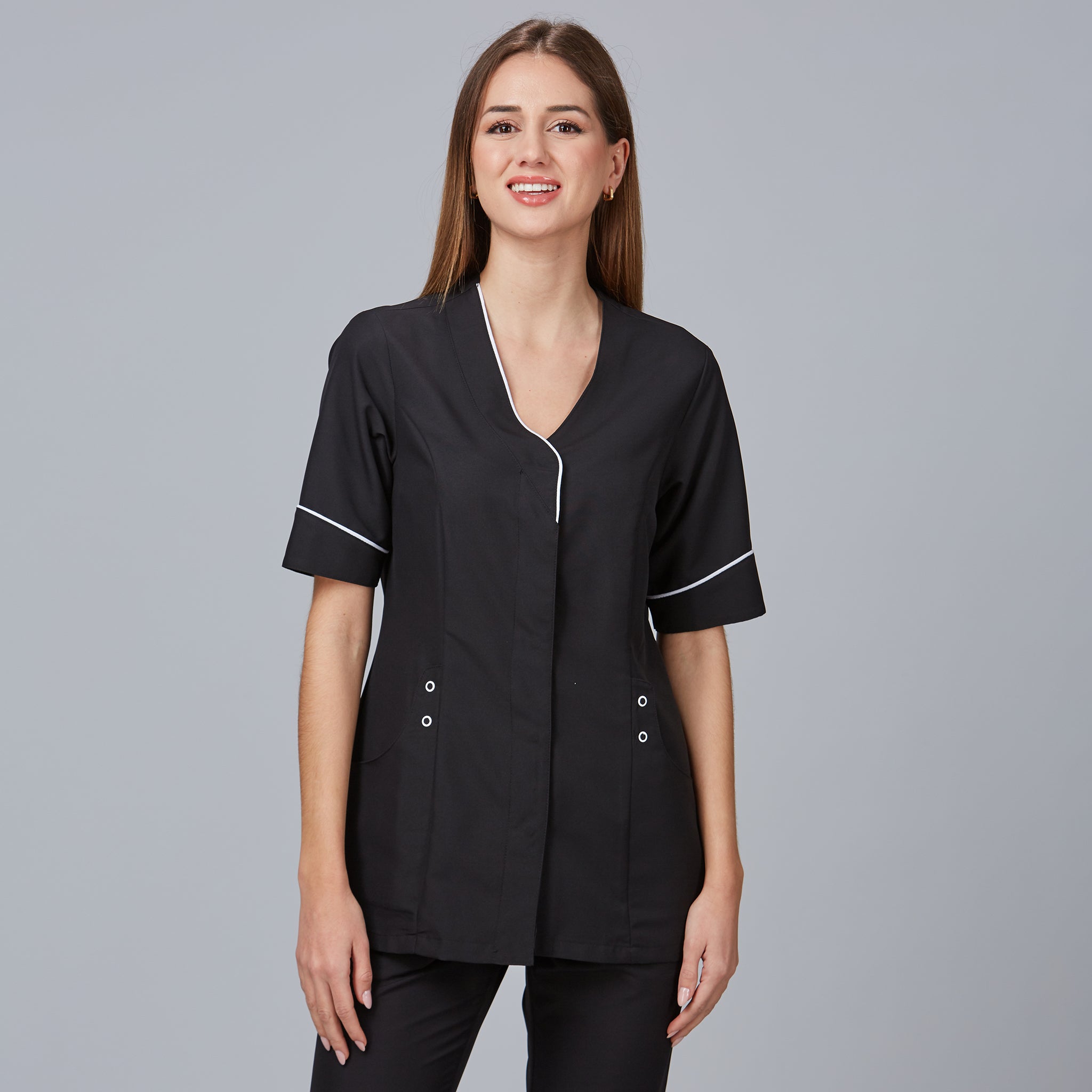 GARY'S Blouses Cinta blouse de travail femme noire microfibre