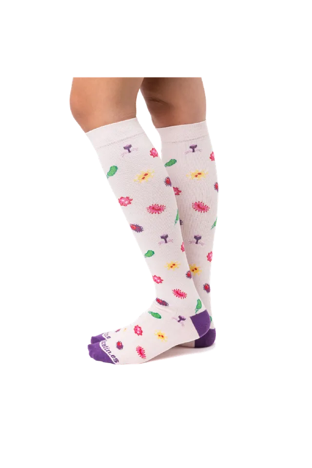 Enfermania Ropa Bacterias chaussettes compression coton S/M