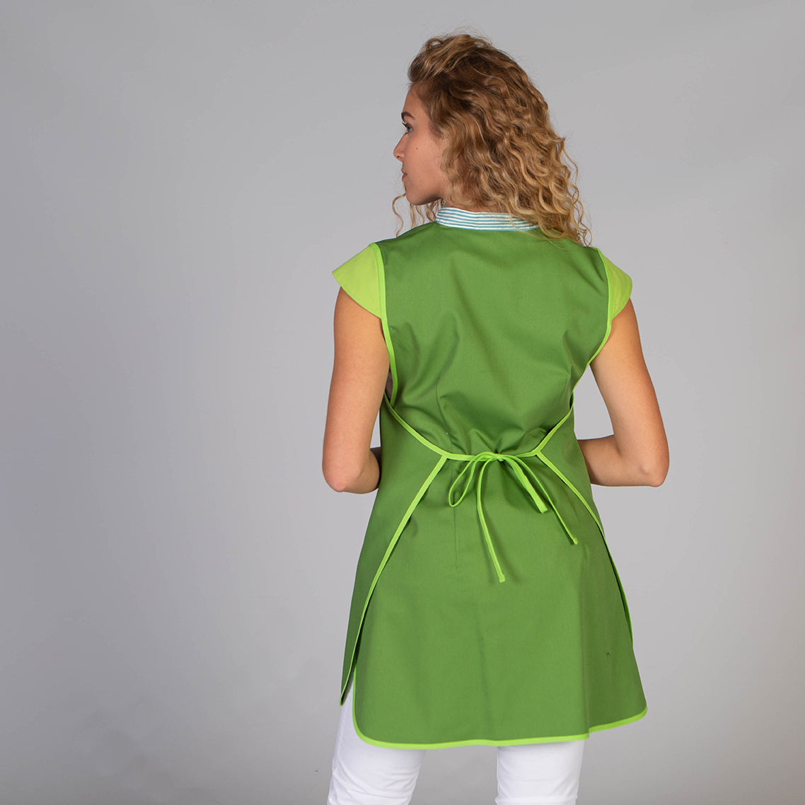 GARY'S Estela chasuble travail femme marine twill coton