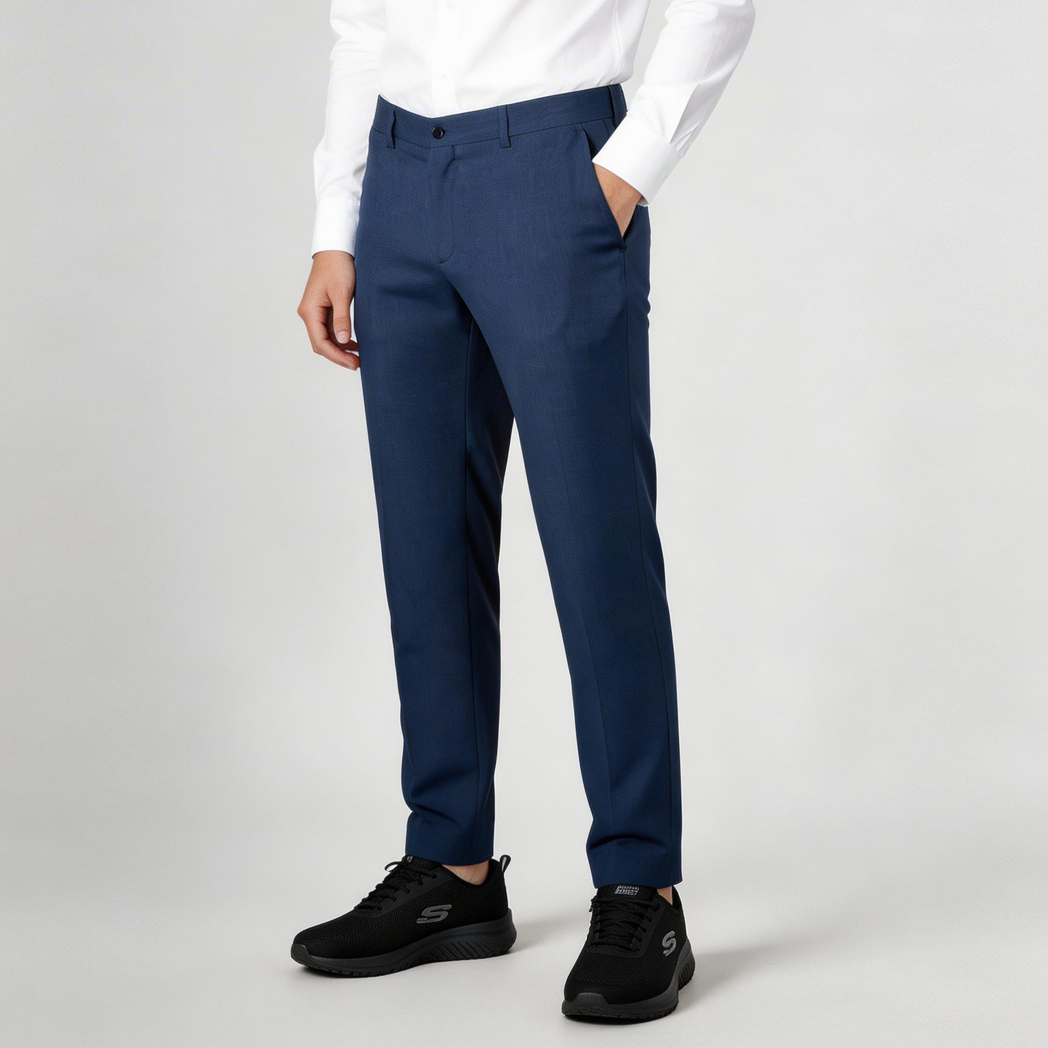 Gary's Pantalon Chino Homme Gris Twill Stretch