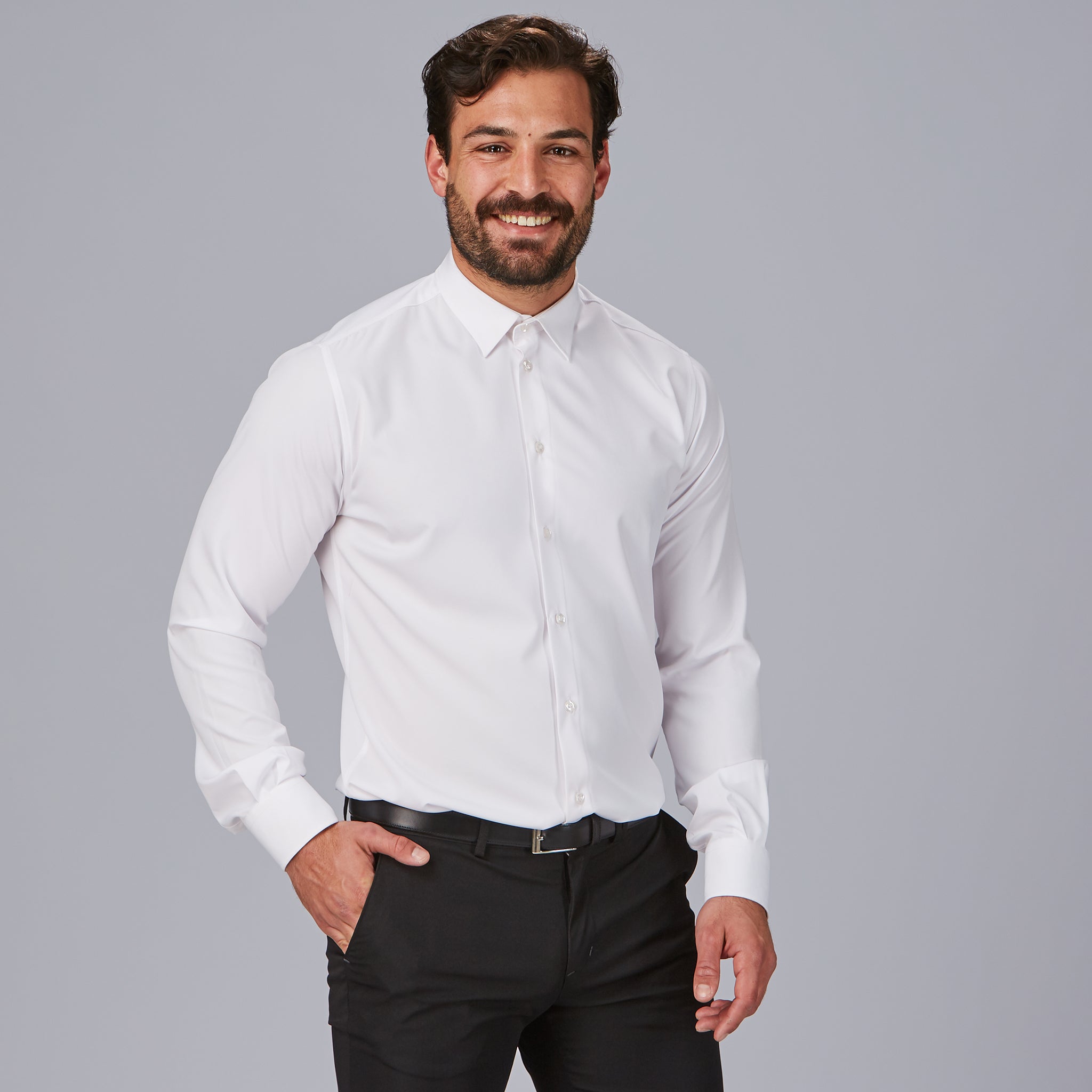 GARY'S Gabriel chemise homme slim fit noire stretch