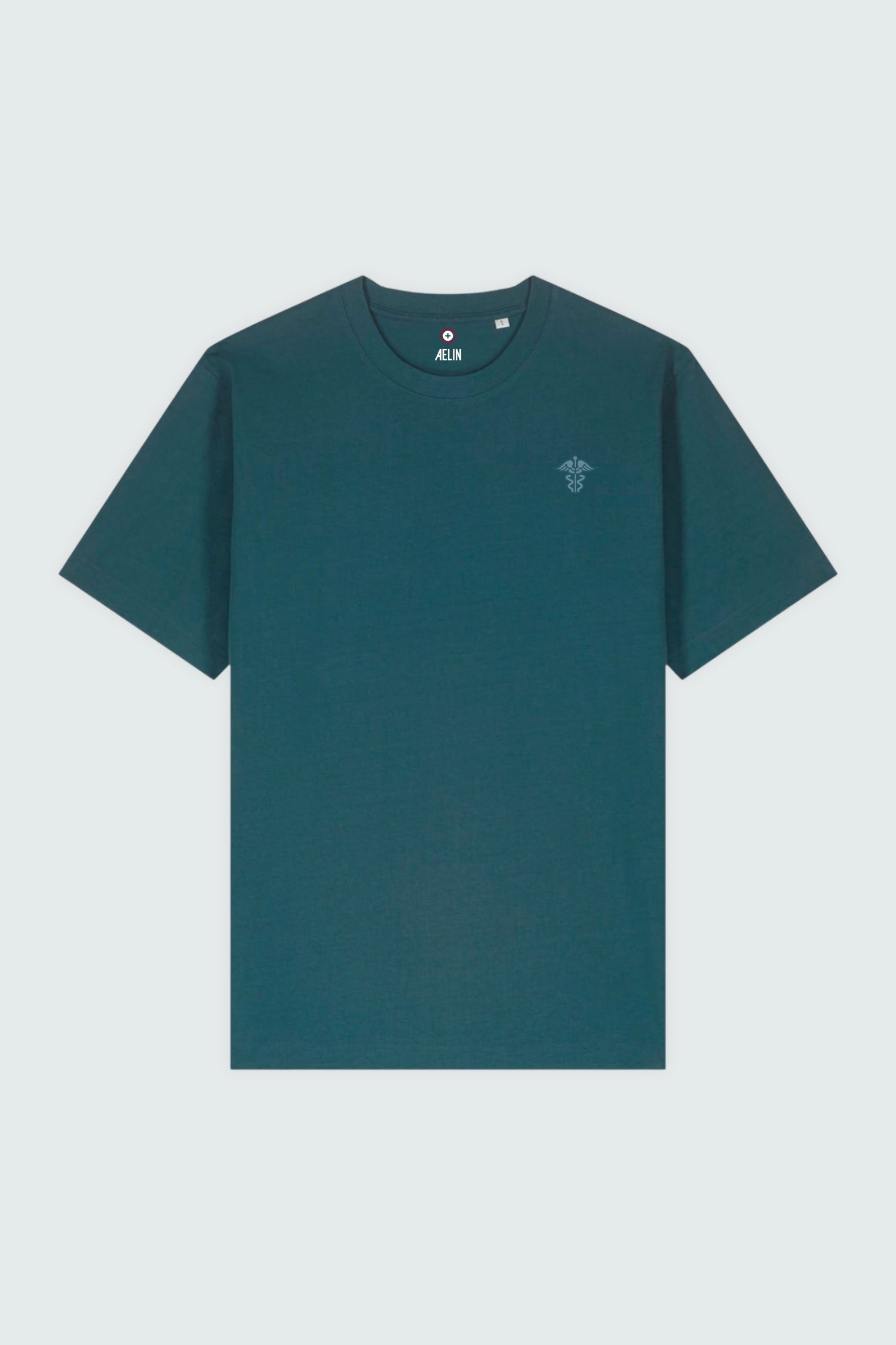 Aelin Slimfit NEW t-shirt médical unisexe noir coton bio