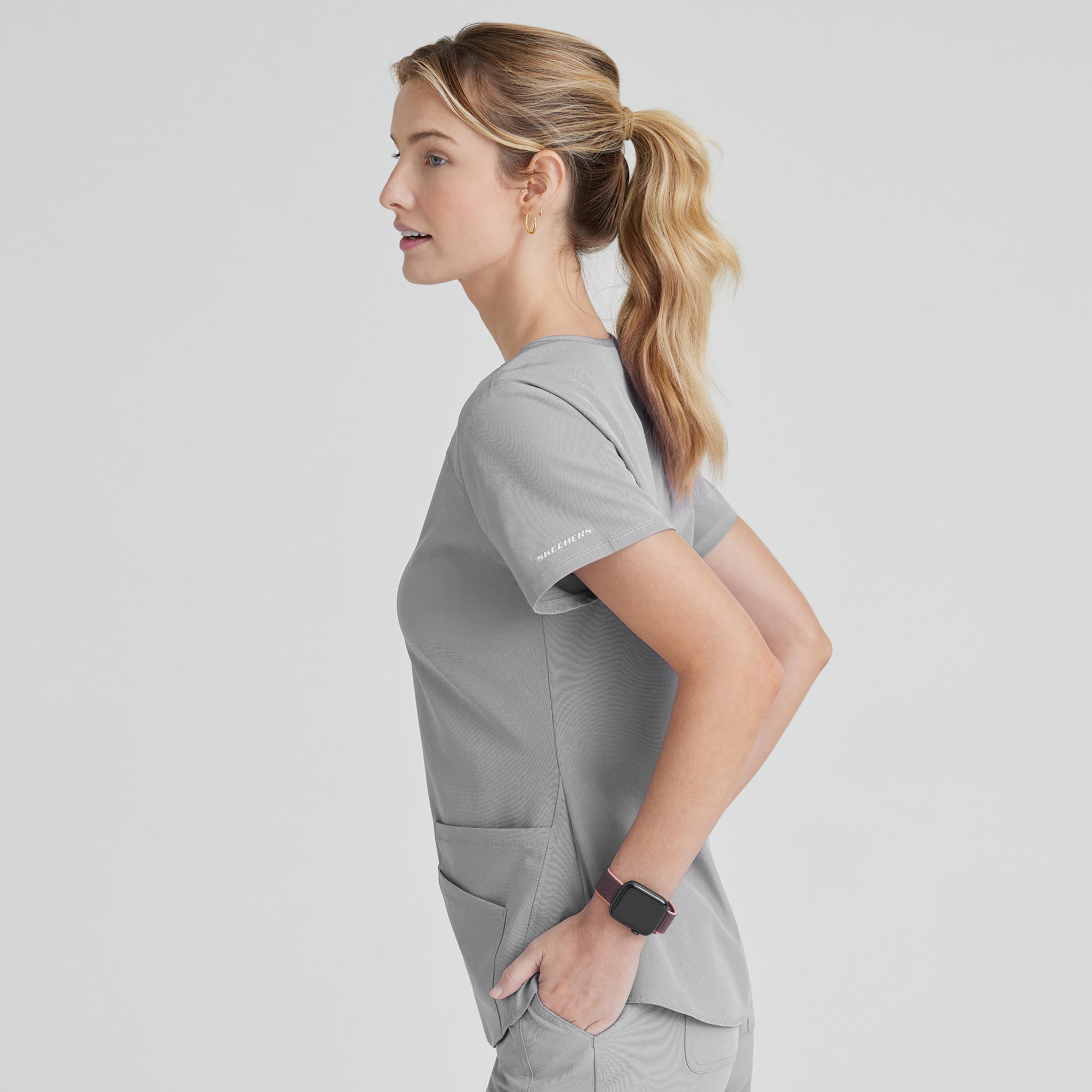 Gary's Breeze by Barco blouse médicale blanc stretch