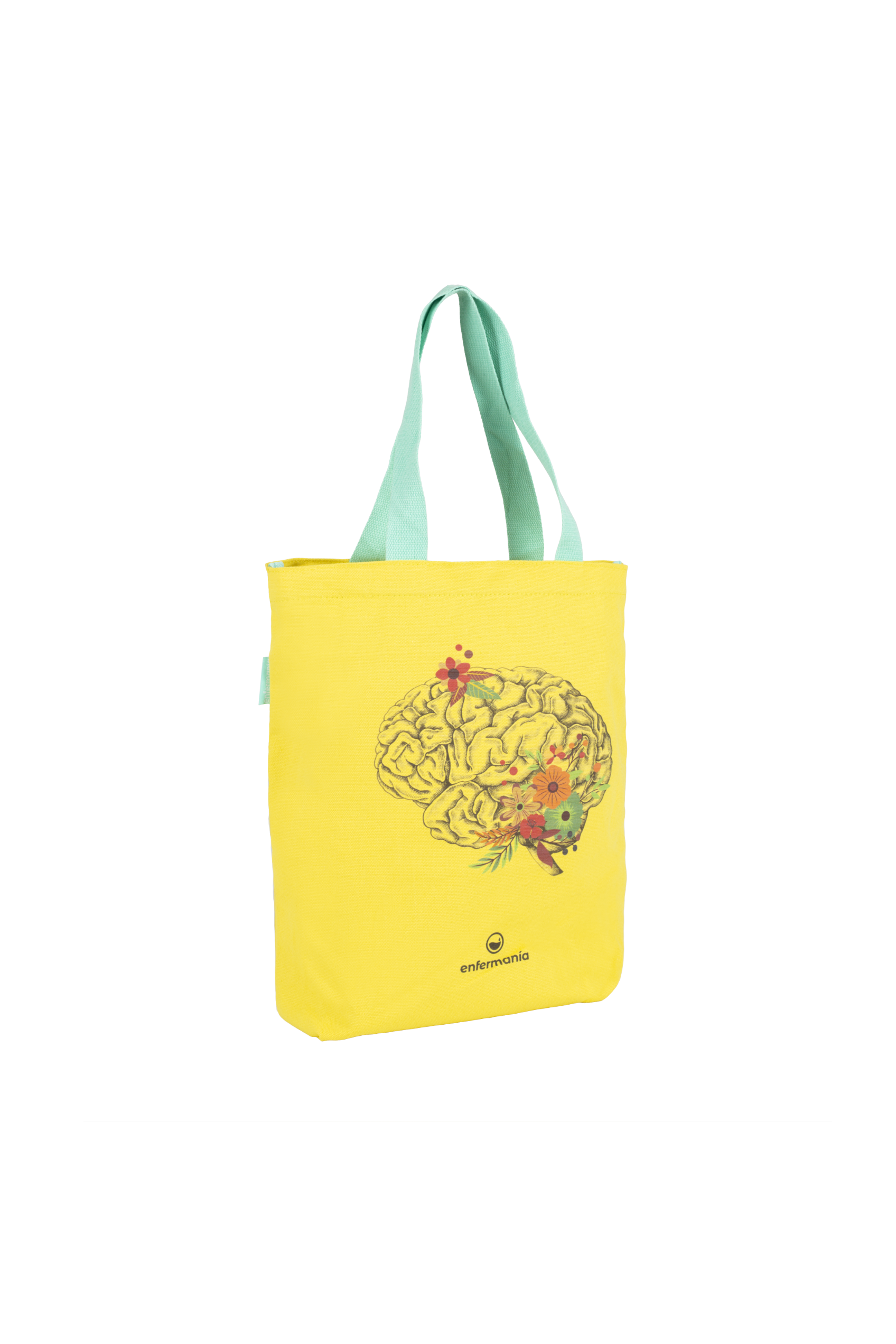 Enfermania Organes tote bag coton 37x40 Corail