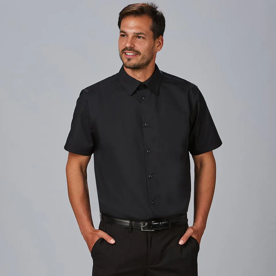 GARY'S Shirts chemisette homme slim noire stretch M