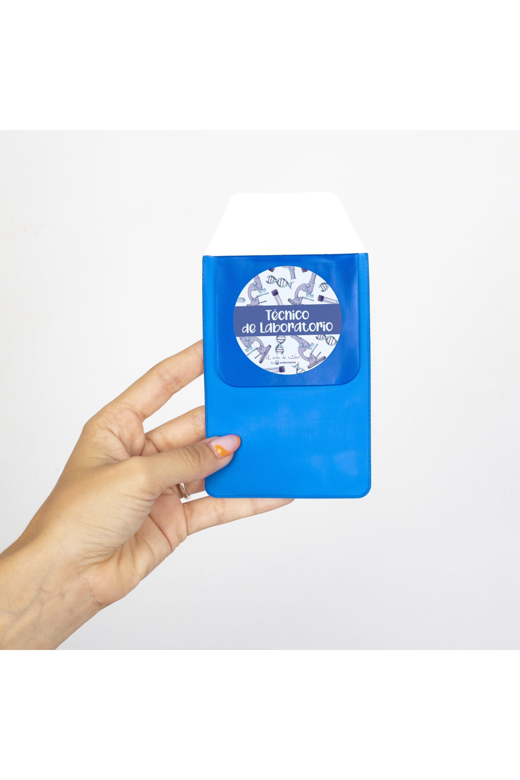 Enfermania protège-poche stylos labo bleu plastique