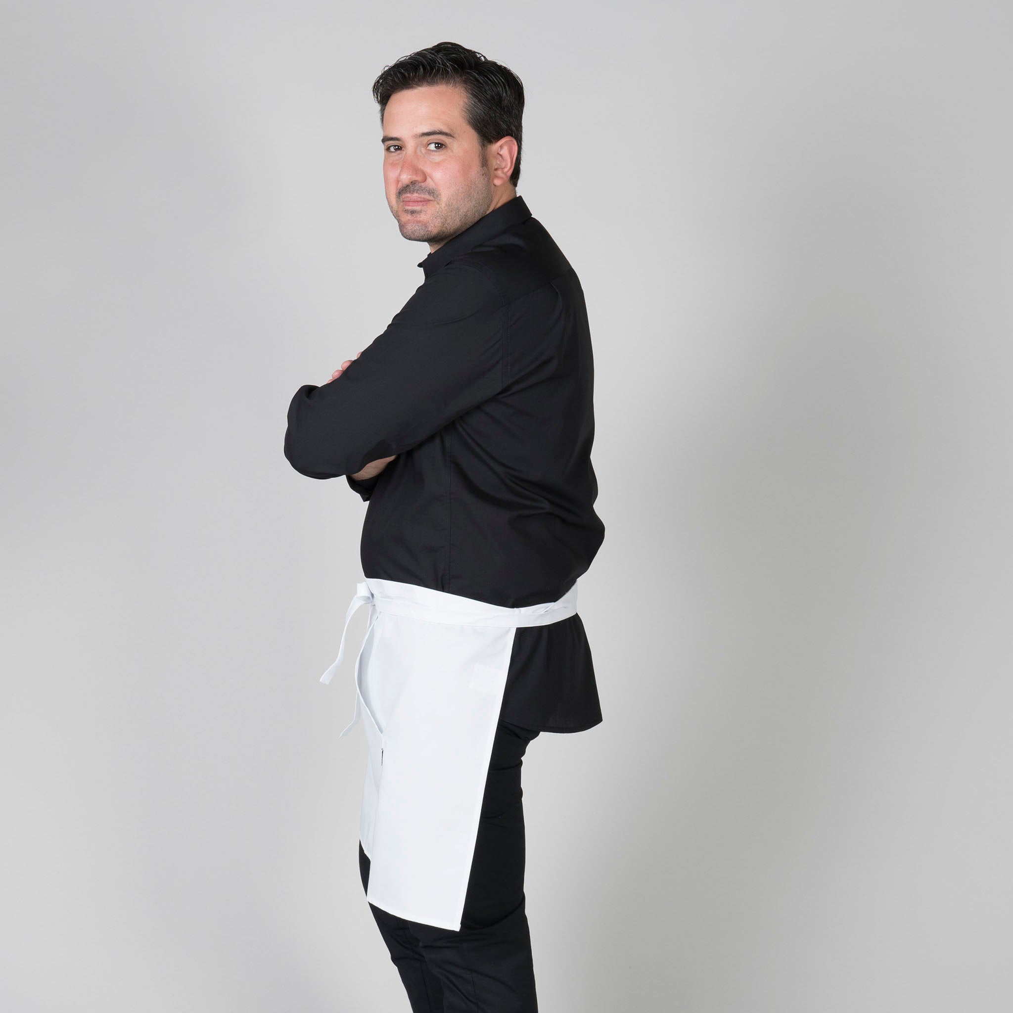 Gary's Aprons tablier blanc 50x75 cm sans bavette