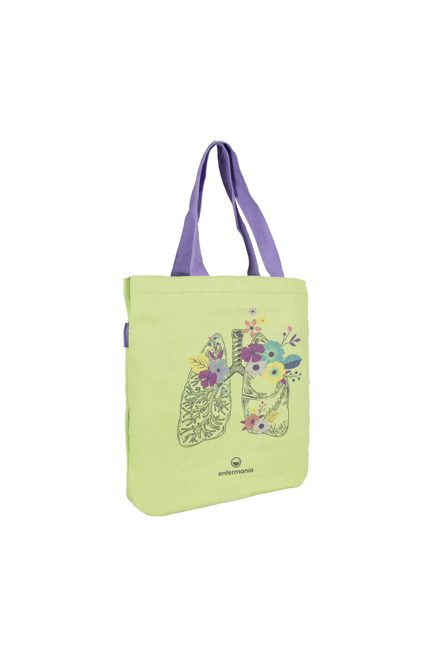 Enfermania Organes tote bag coton 37x40 Corail