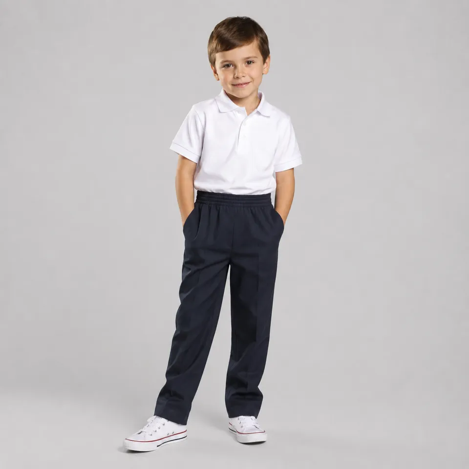 Gary's Pants pantalon scolaire gris clair 0