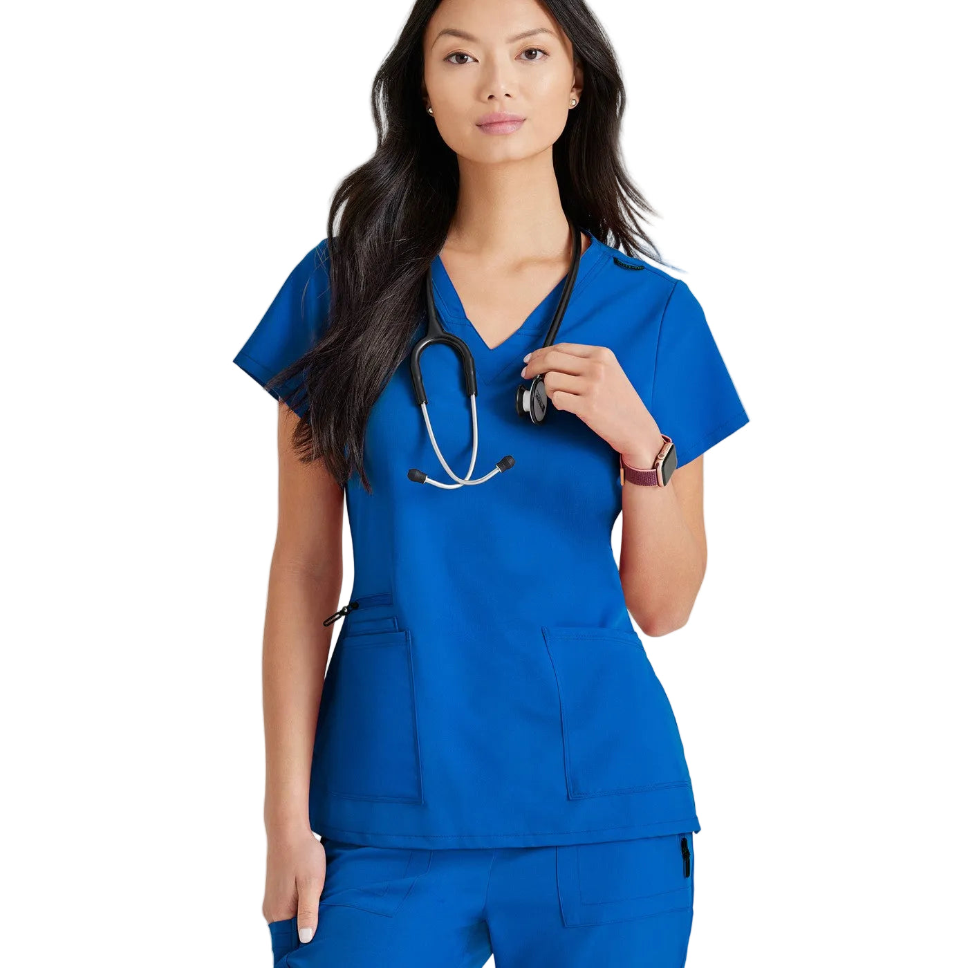 Grey’s Anatomy blouse femme Luxe360 col V 4 poches