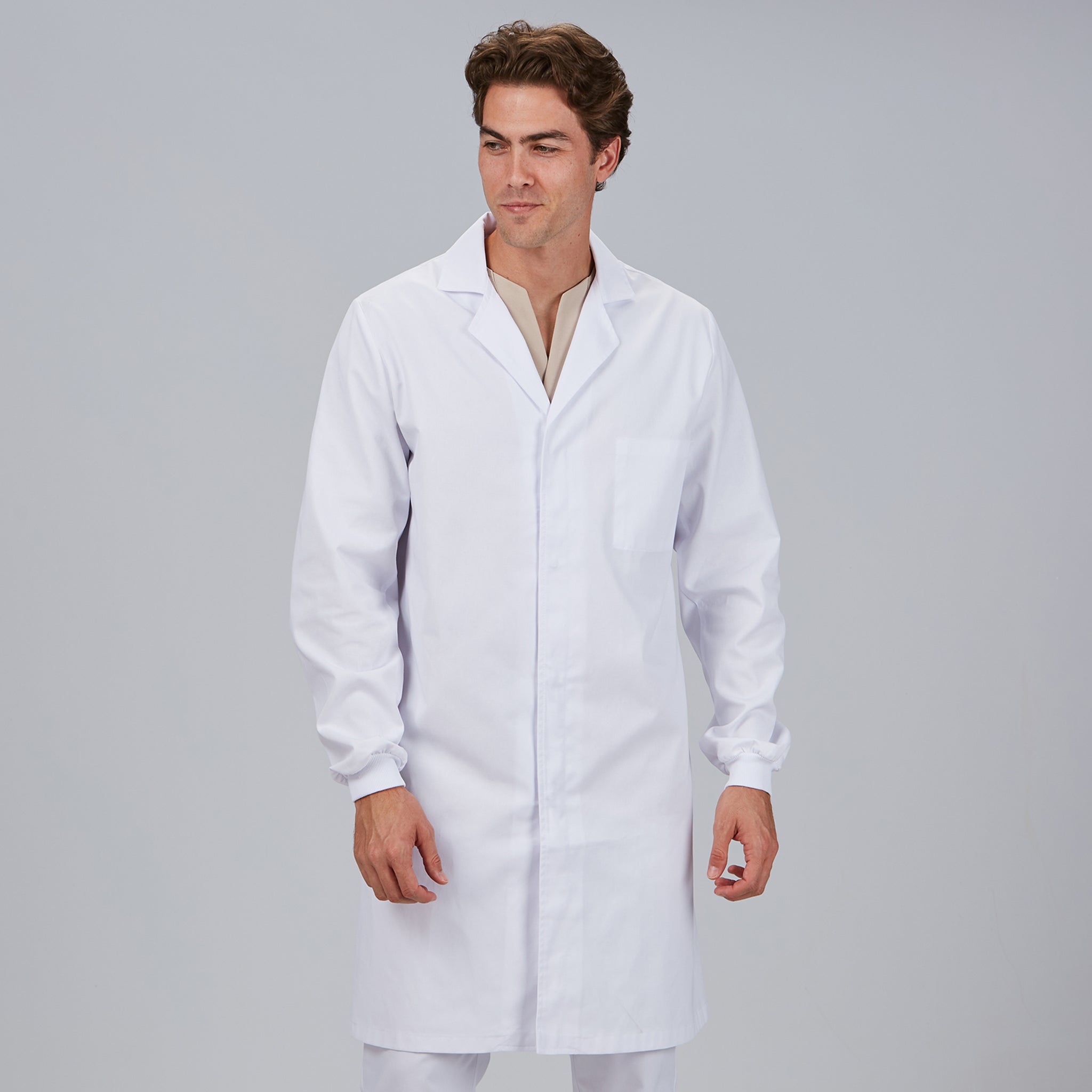 GARY'S blouse médicale blanche boutons-pression unisexe