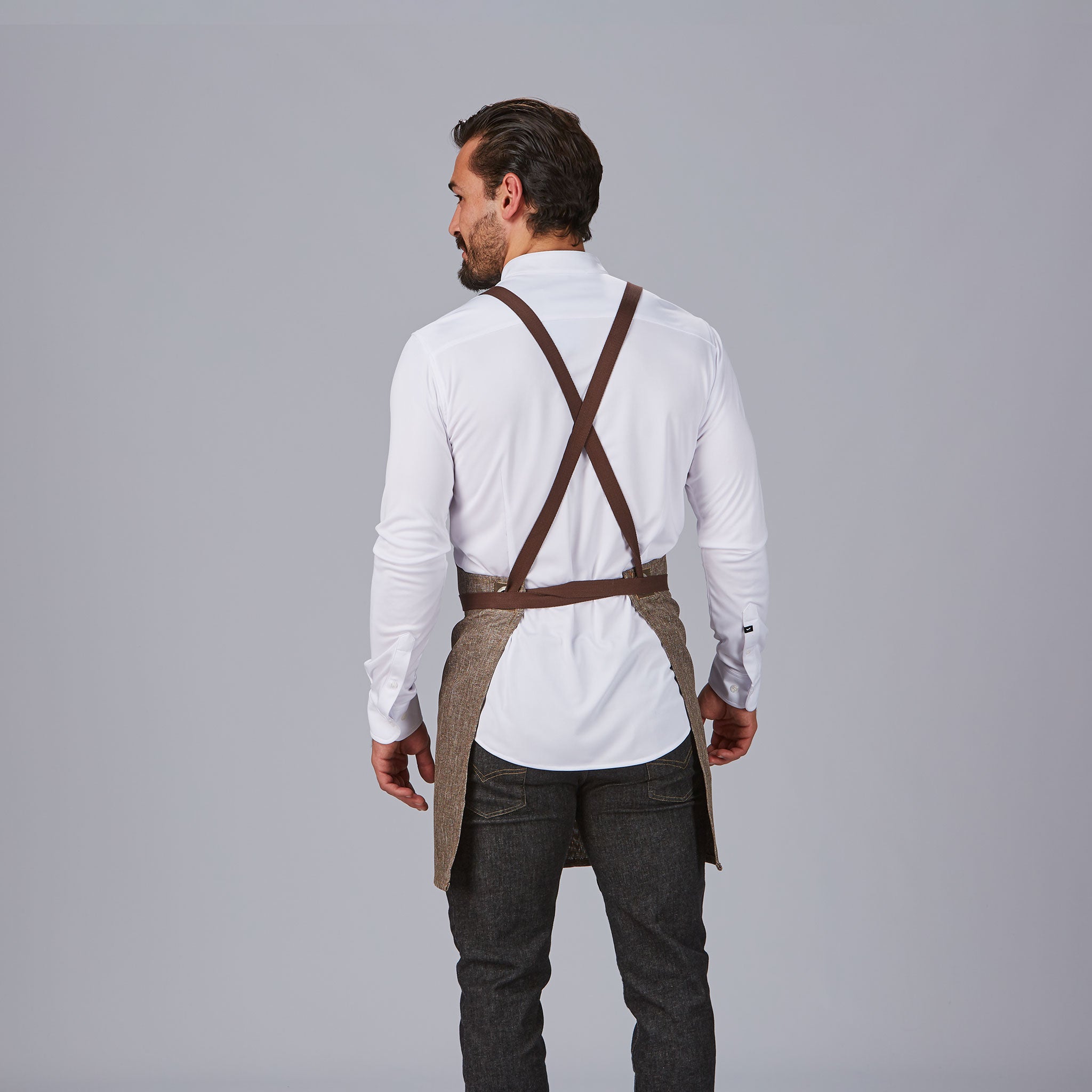 GARY'S Aprons Gobi tablier bavette beige 74x80 cm 3 poches