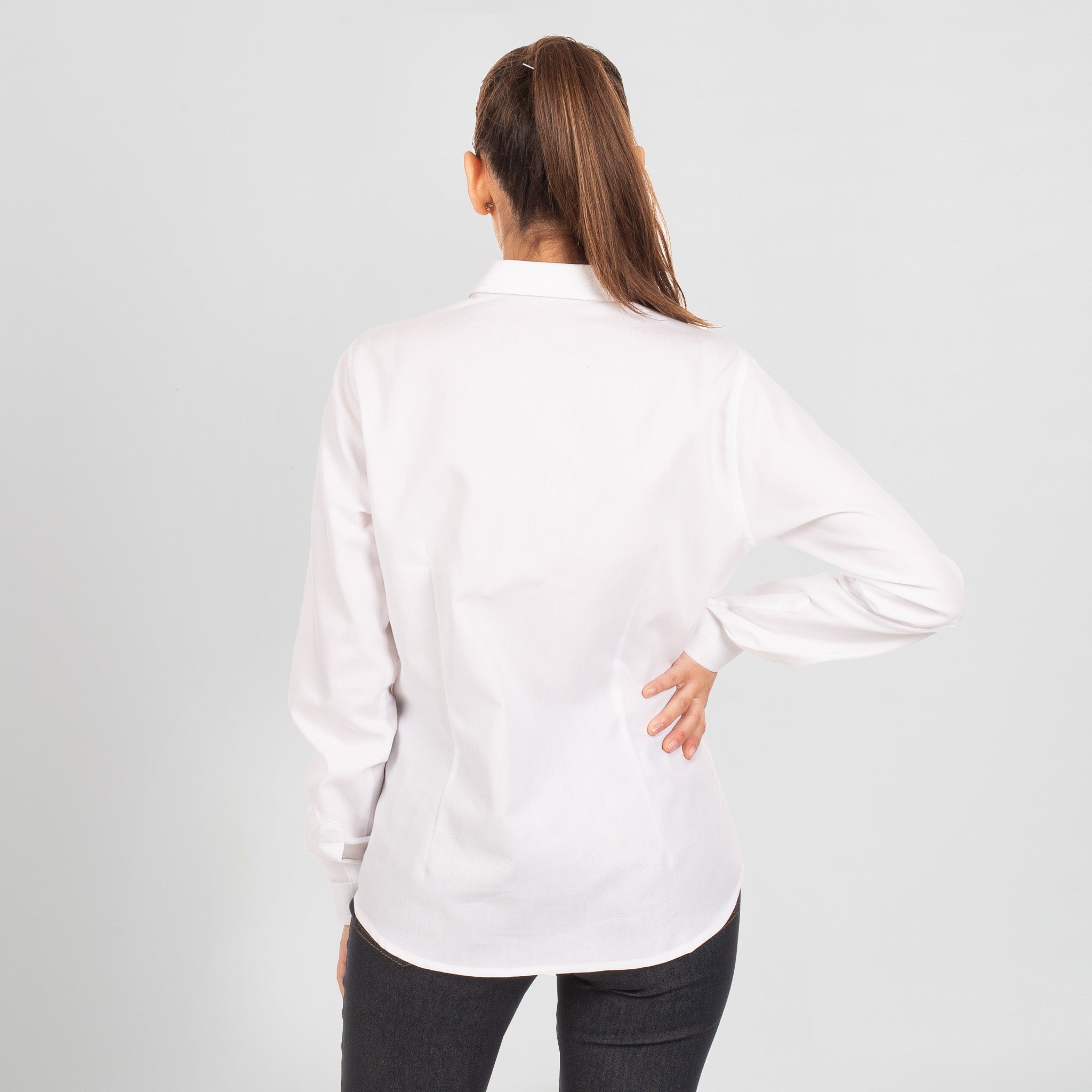 GARY'S Carina Shirt chemise travail femme blanche polyester coton