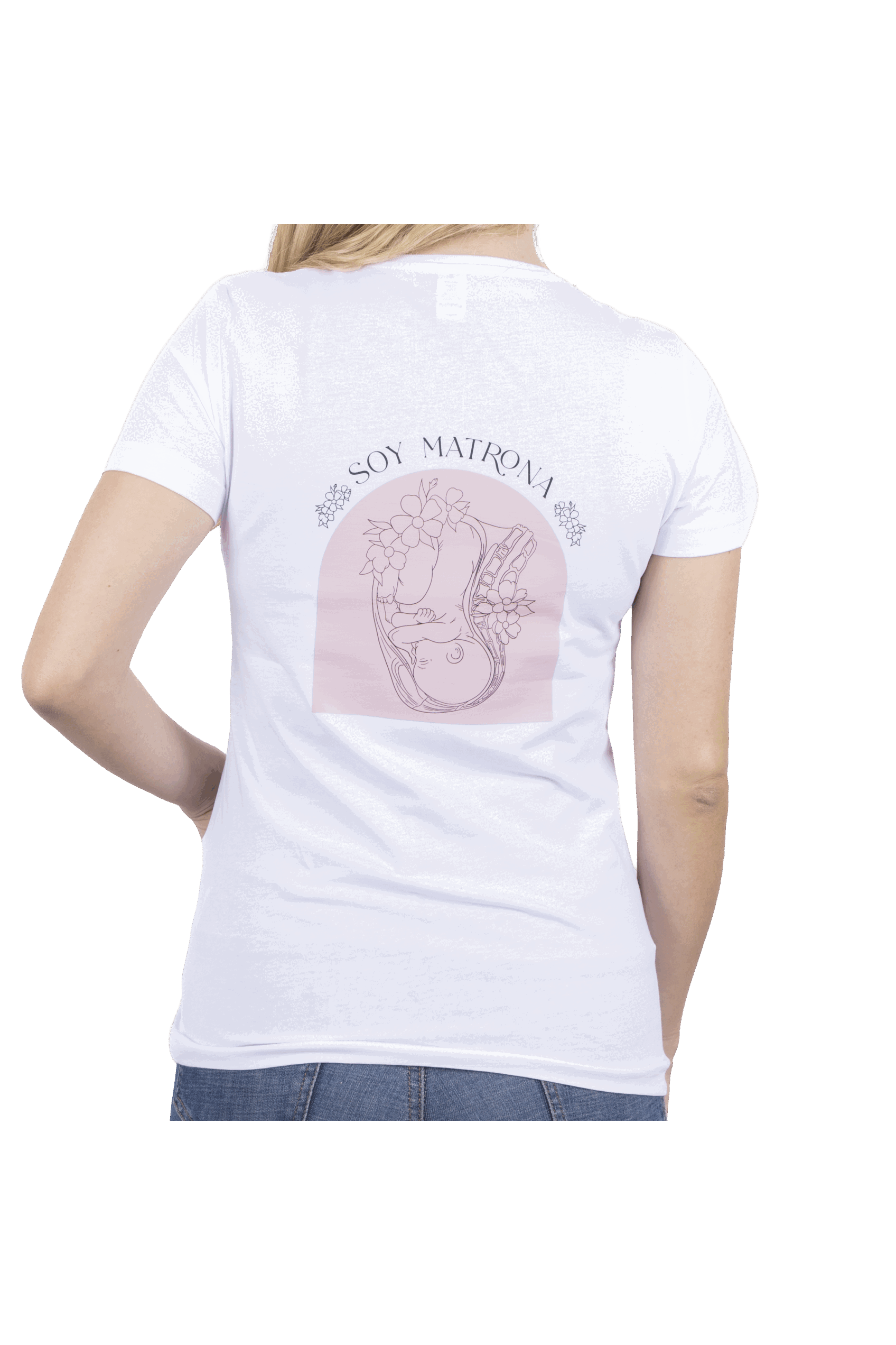 Enfermania Ropa T-shirt Soy Matrona femme blanc 100% coton