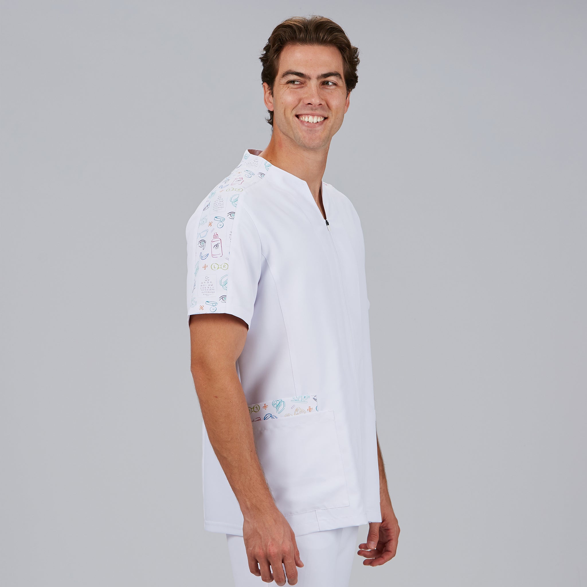 GARY'S Blouses Liam blouse médicale blanche microfibre